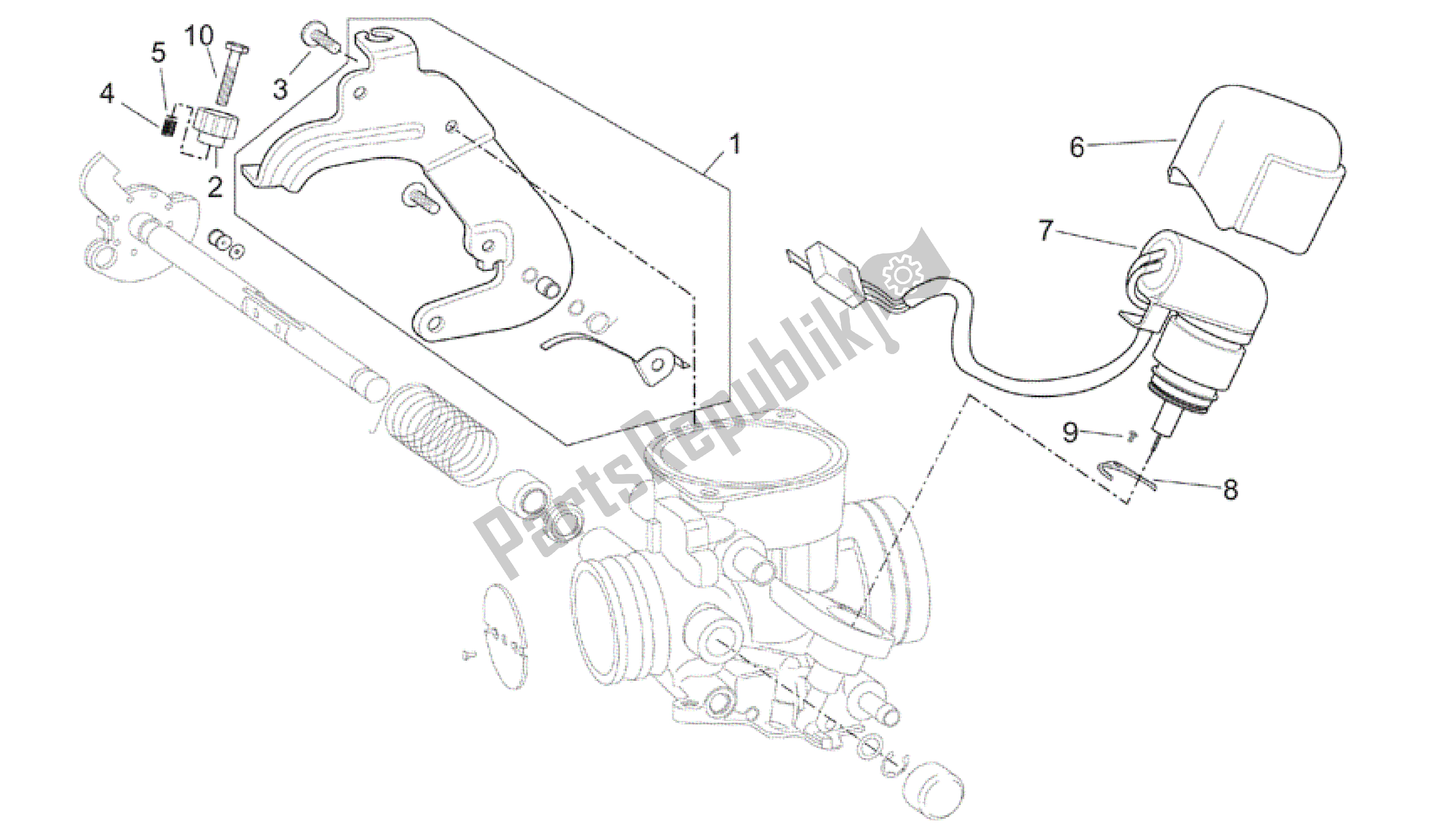 Toutes les pièces pour le Carburateur Iii du Aprilia Scarabeo 150 1999 - 2004