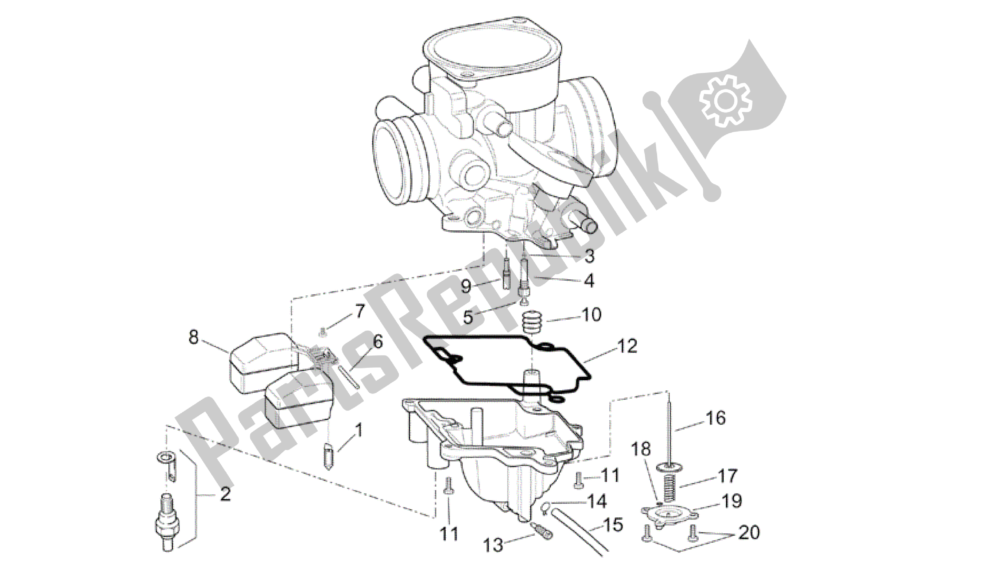 Alle Teile für das Vergaser Iv des Aprilia Scarabeo 150 1999 - 2004