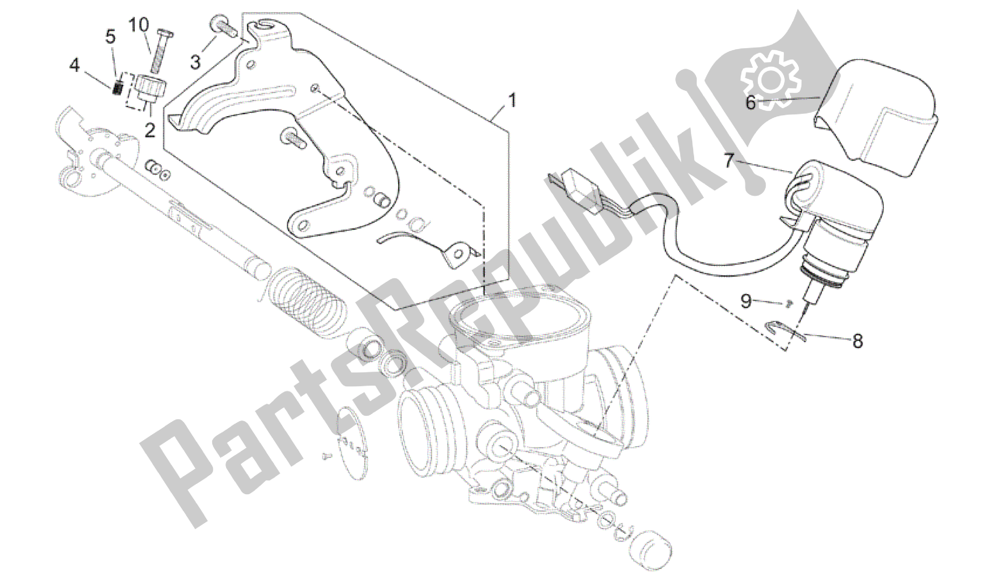 Todas as partes de Carburador Iii do Aprilia Scarabeo 200 1999 - 2004