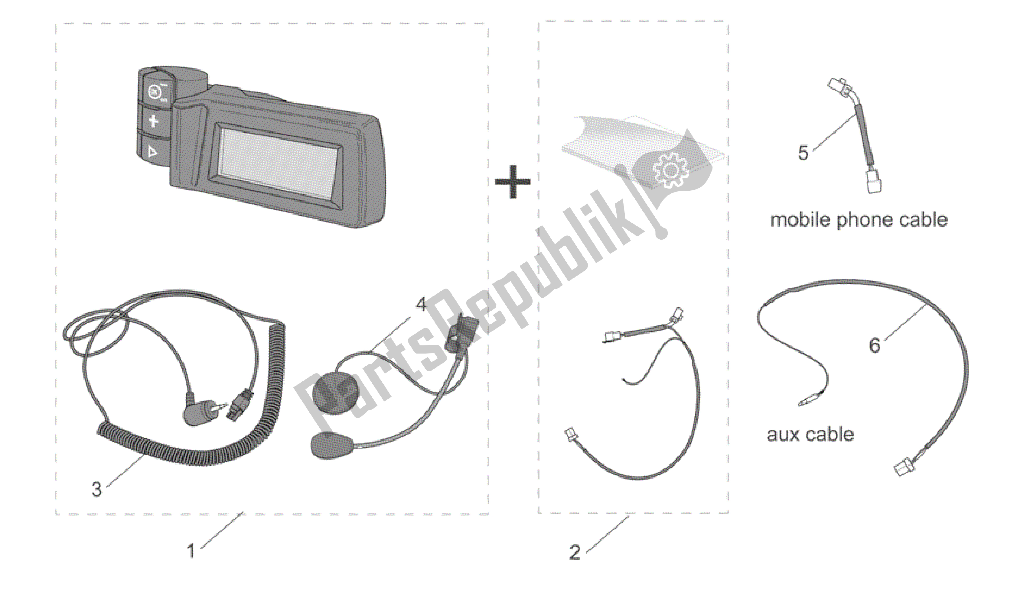 All parts for the Acc. - Various I of the Aprilia Scarabeo 200 1999 - 2004