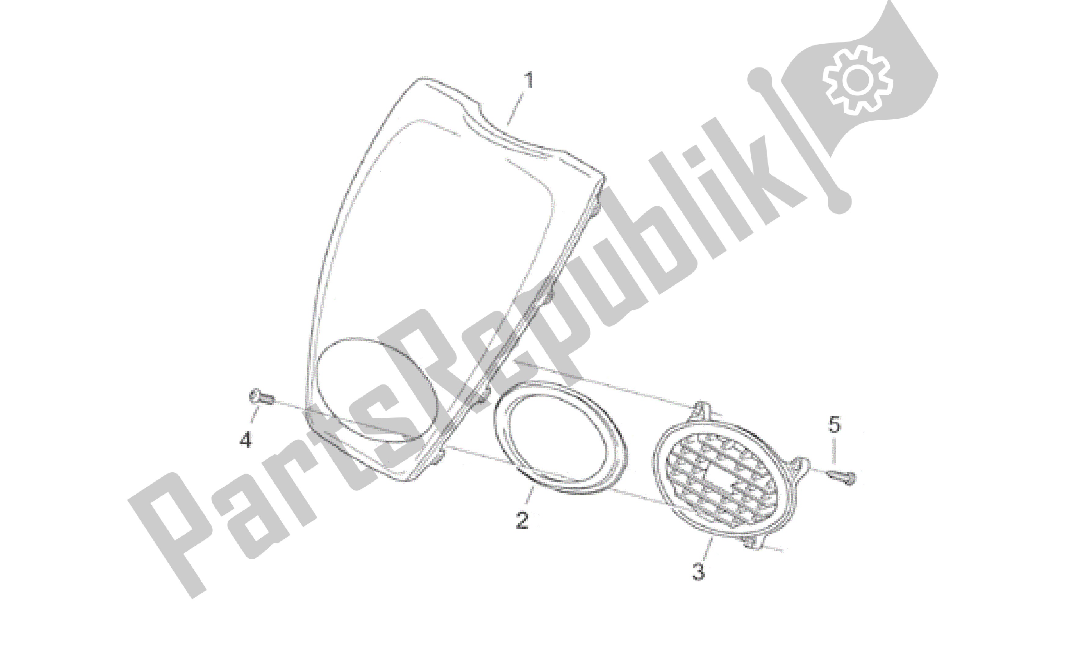 All parts for the Front Body Iii - Front Cover of the Aprilia Scarabeo 100 2000