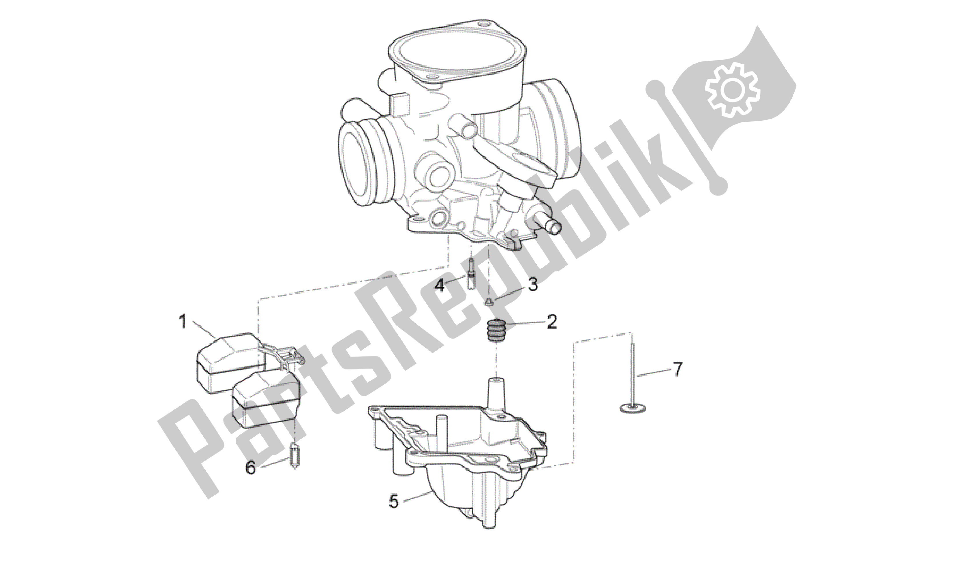 Toutes les pièces pour le Carburateur Iii du Aprilia Scarabeo 100 2006 - 2009