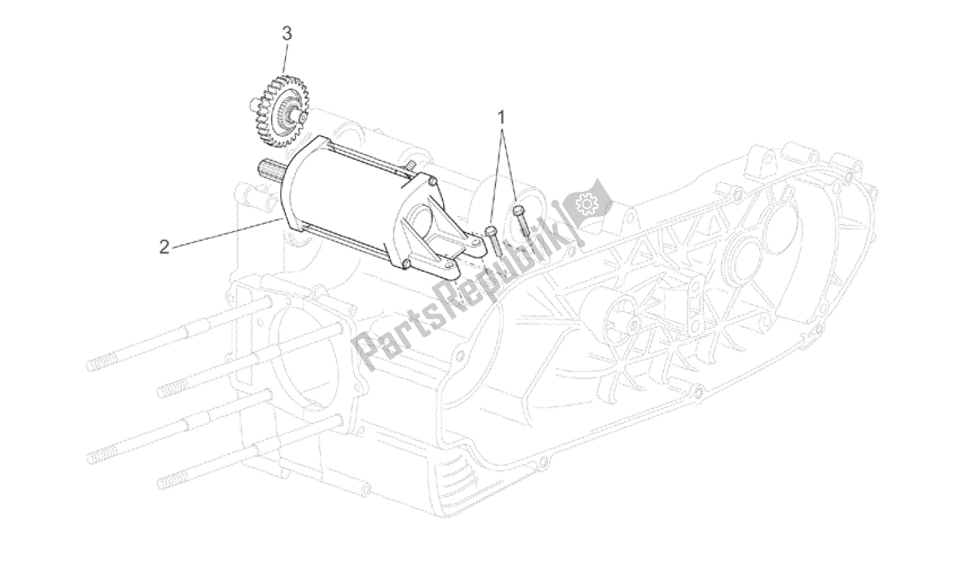 All parts for the Starter Motor Ii of the Aprilia Atlantic 125 2003 - 2006