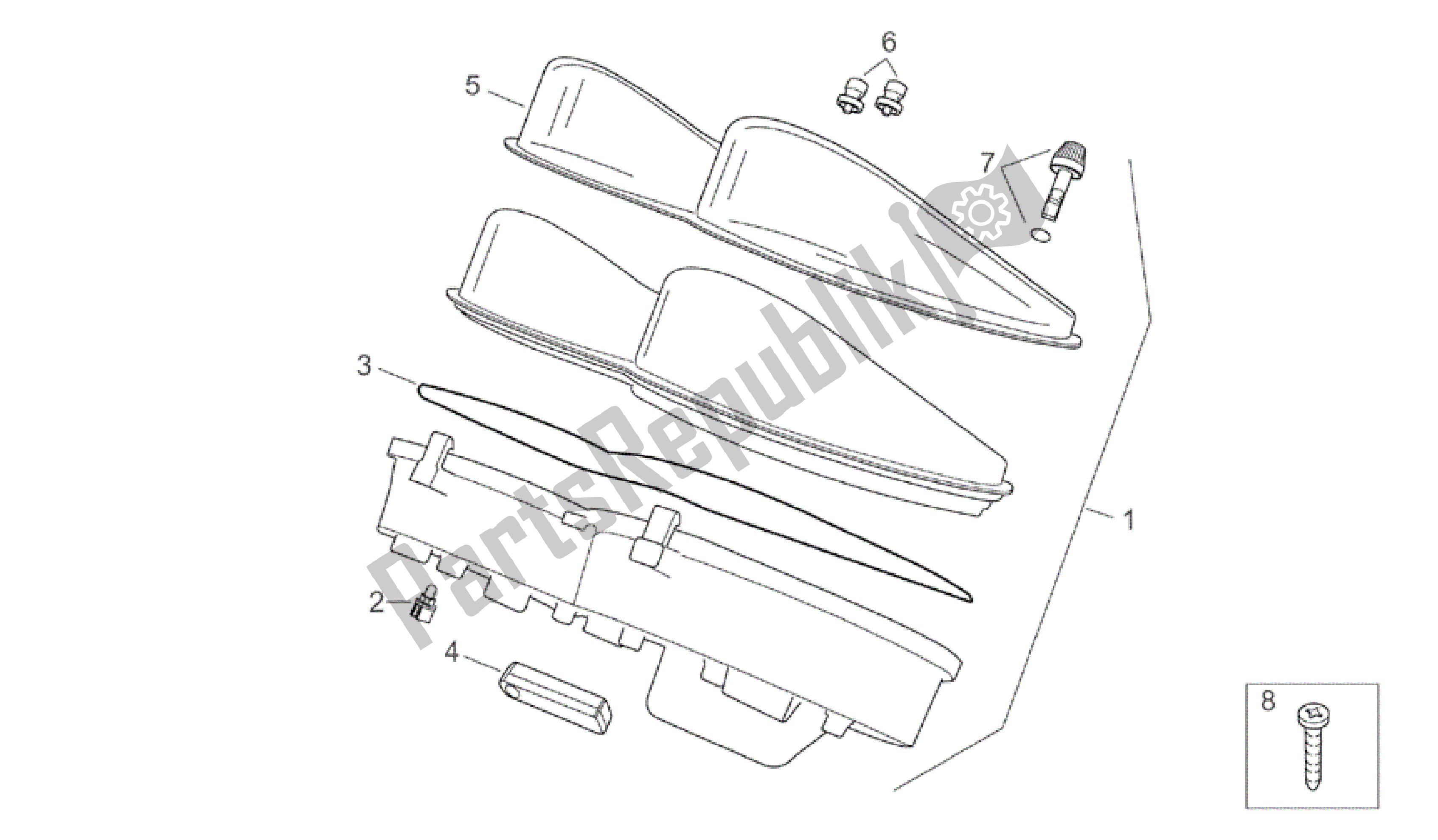 Tutte le parti per il Pannello Di Controllo del Aprilia Atlantic 125 2003 - 2006