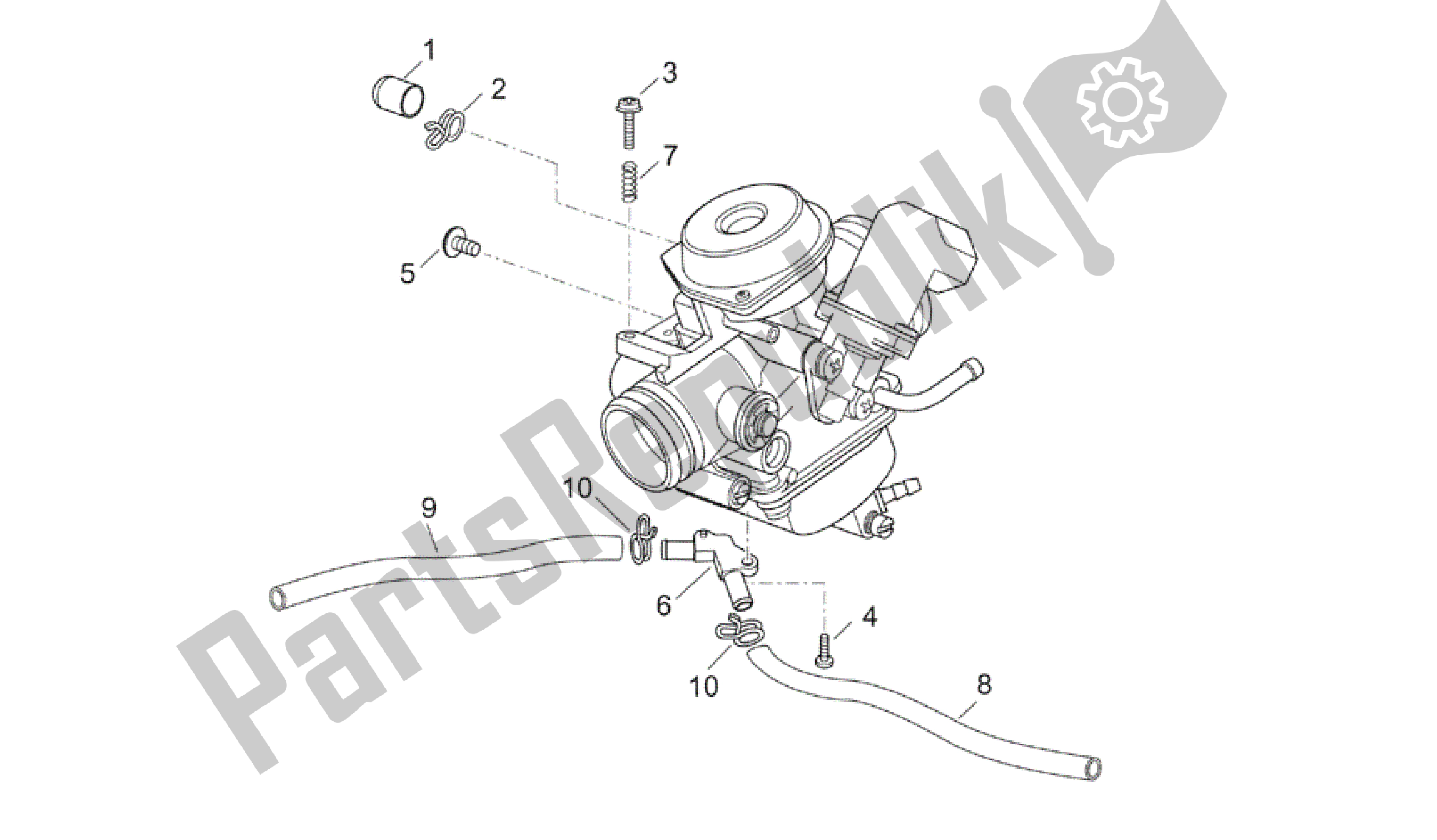 Toutes les pièces pour le Carburateur Iii du Aprilia Atlantic 125 2003 - 2006