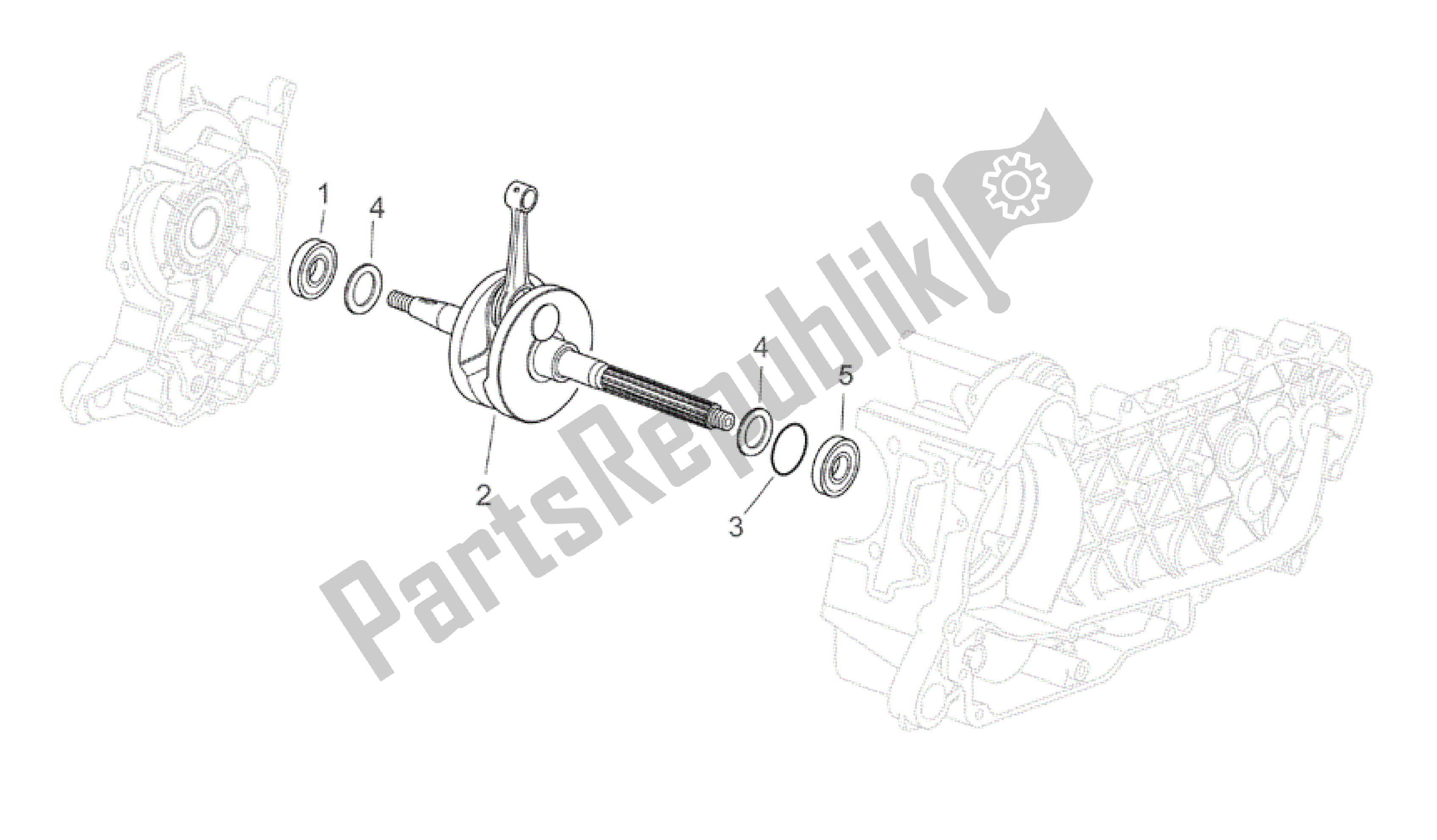 Toutes les pièces pour le Arbre De Transmission du Aprilia Atlantic 125 2003 - 2006