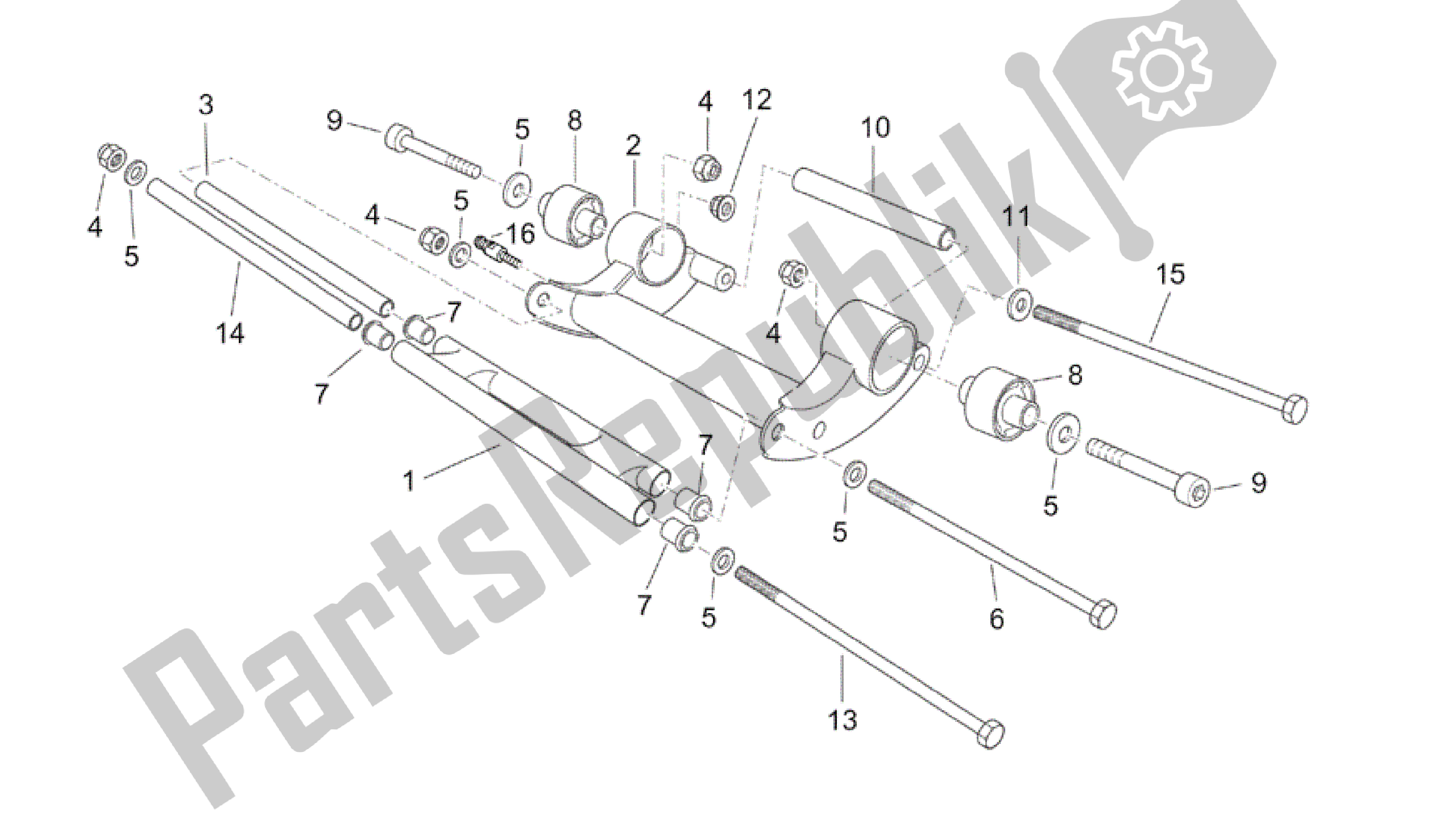 Todas as partes de Conjunto Virabrequim do Aprilia Atlantic 200 2003 - 2006