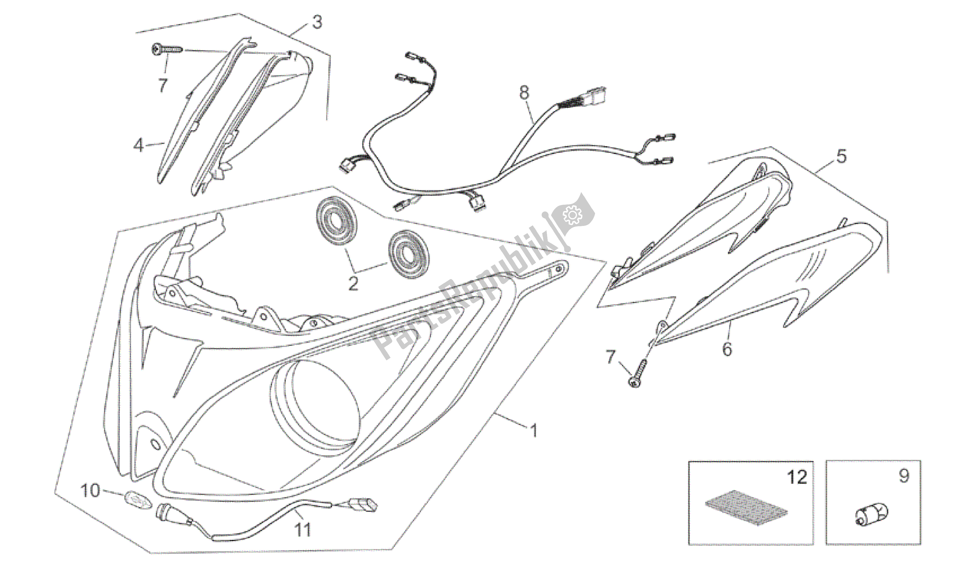 Toutes les pièces pour le Phare du Aprilia Atlantic 200 2003 - 2006