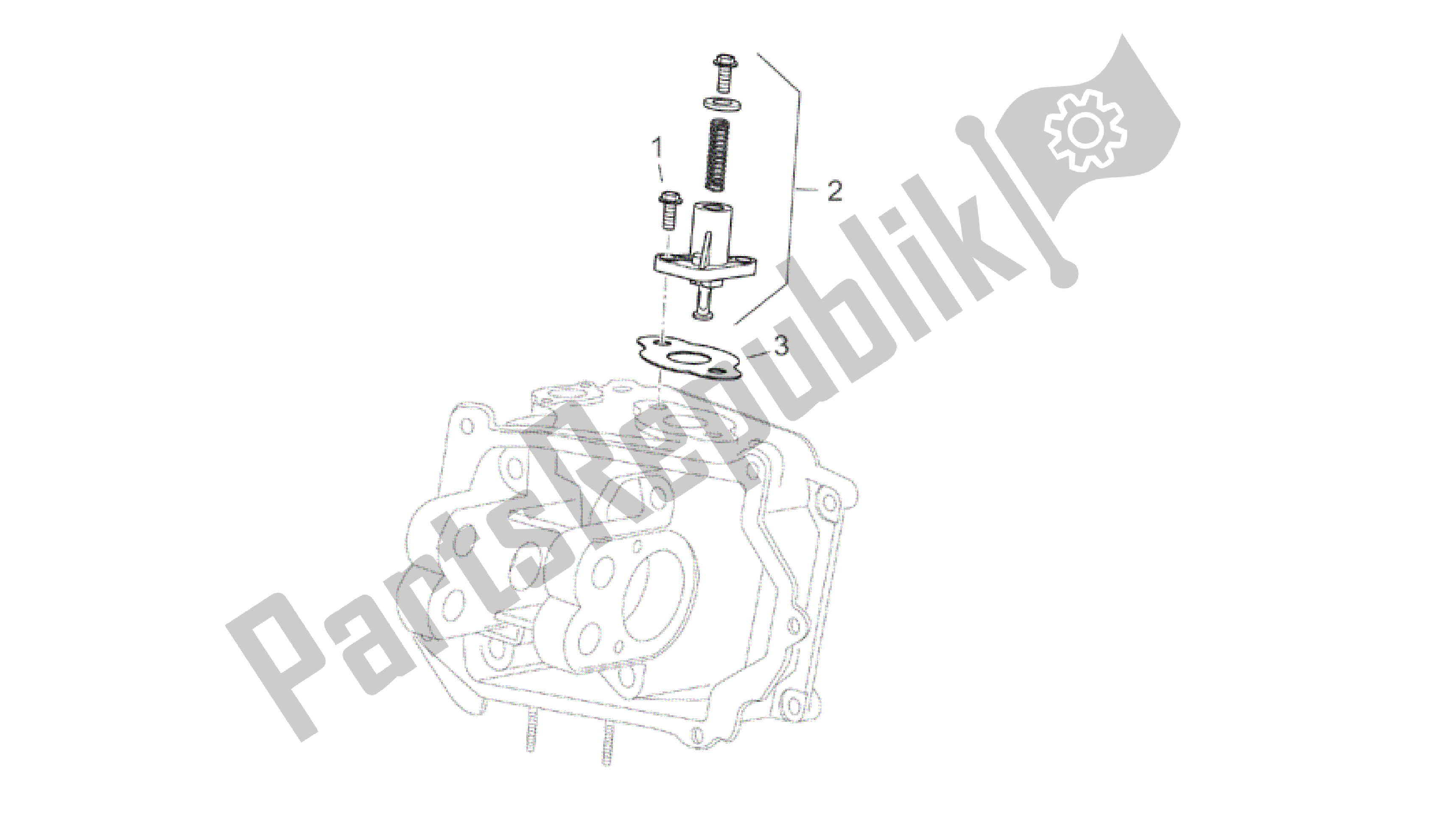 Alle onderdelen voor de Ketting Aanspanner van de Aprilia Atlantic 200 2003 - 2006