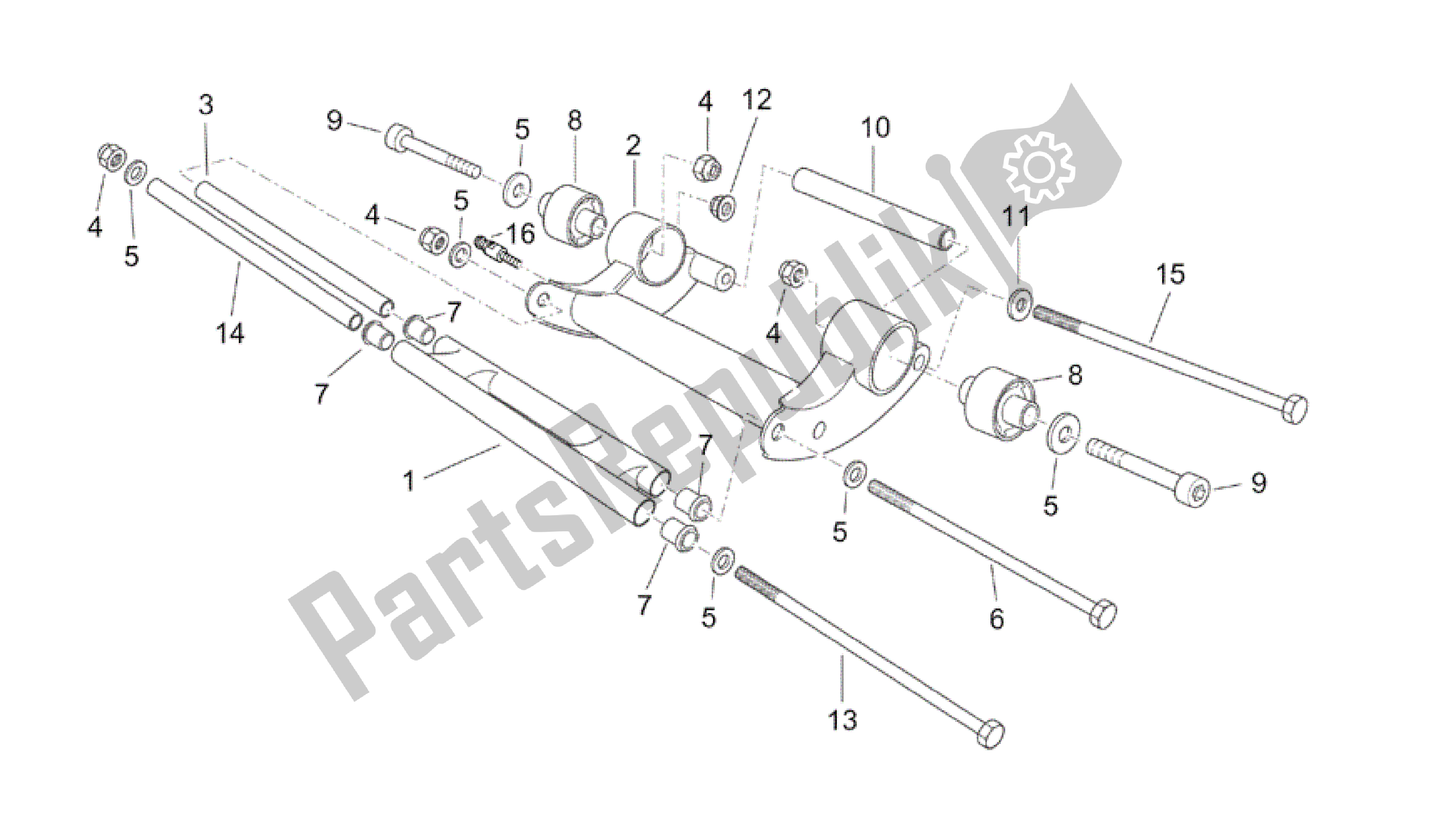 Tutte le parti per il Albero Motore Assy del Aprilia Atlantic 250 2003 - 2006