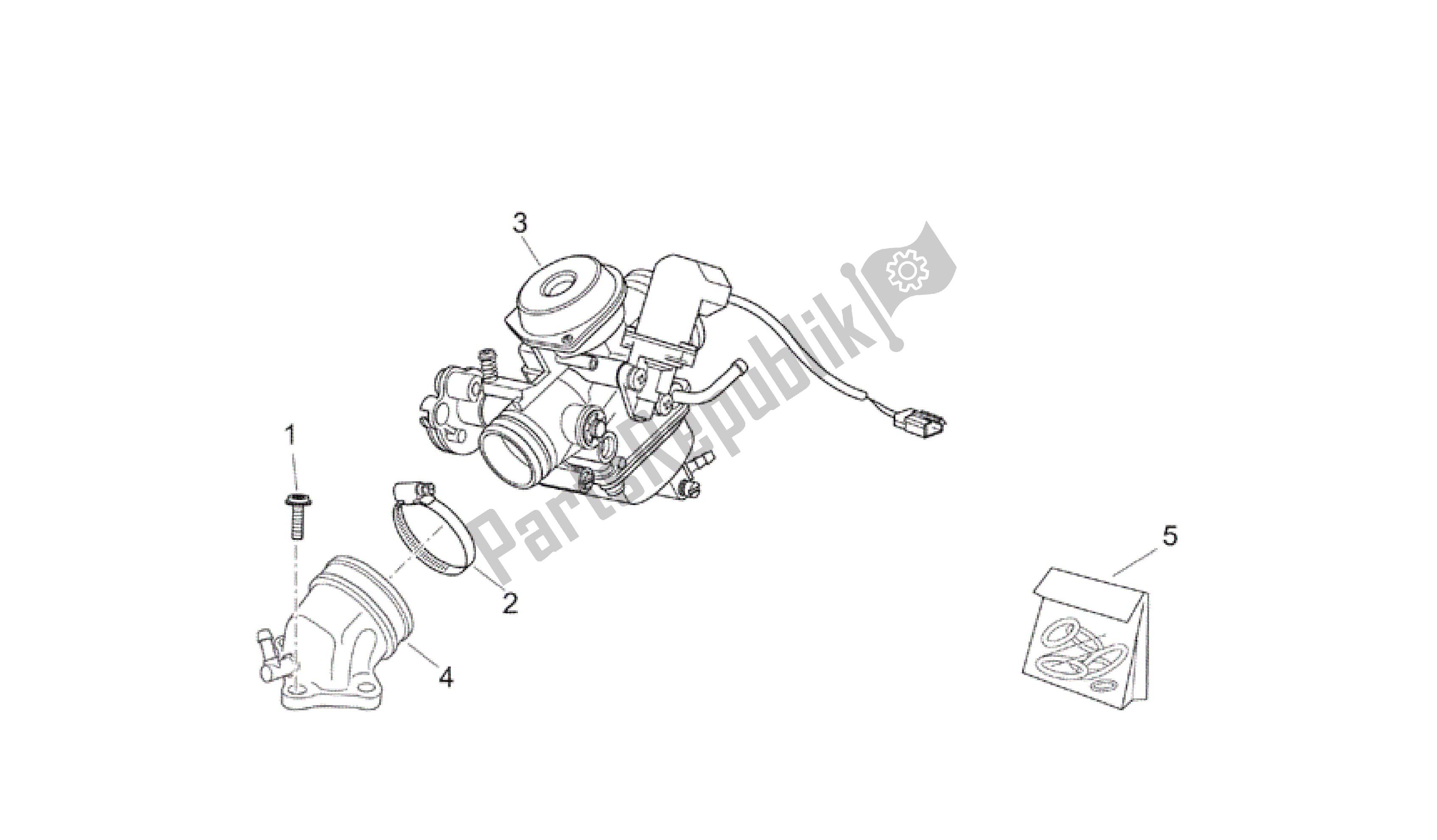 Todas las partes para Carburador I de Aprilia Atlantic 250 2003 - 2006