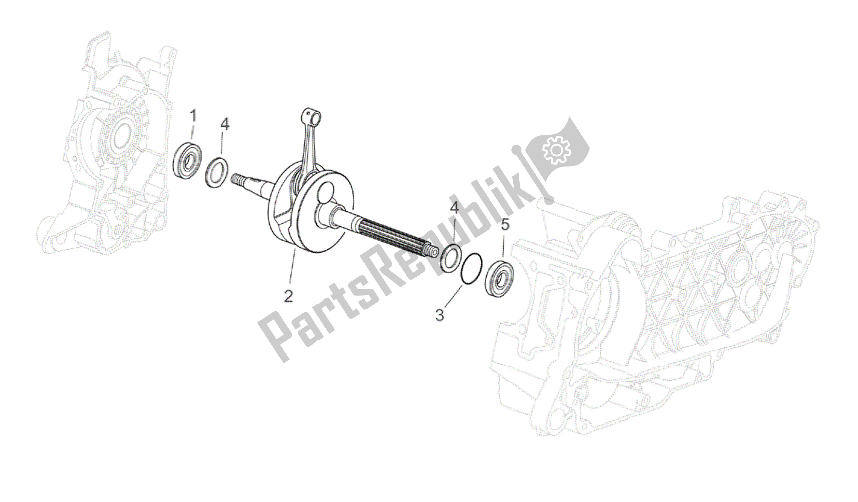 Tutte le parti per il Albero Di Trasmissione del Aprilia Atlantic 250 2003 - 2006