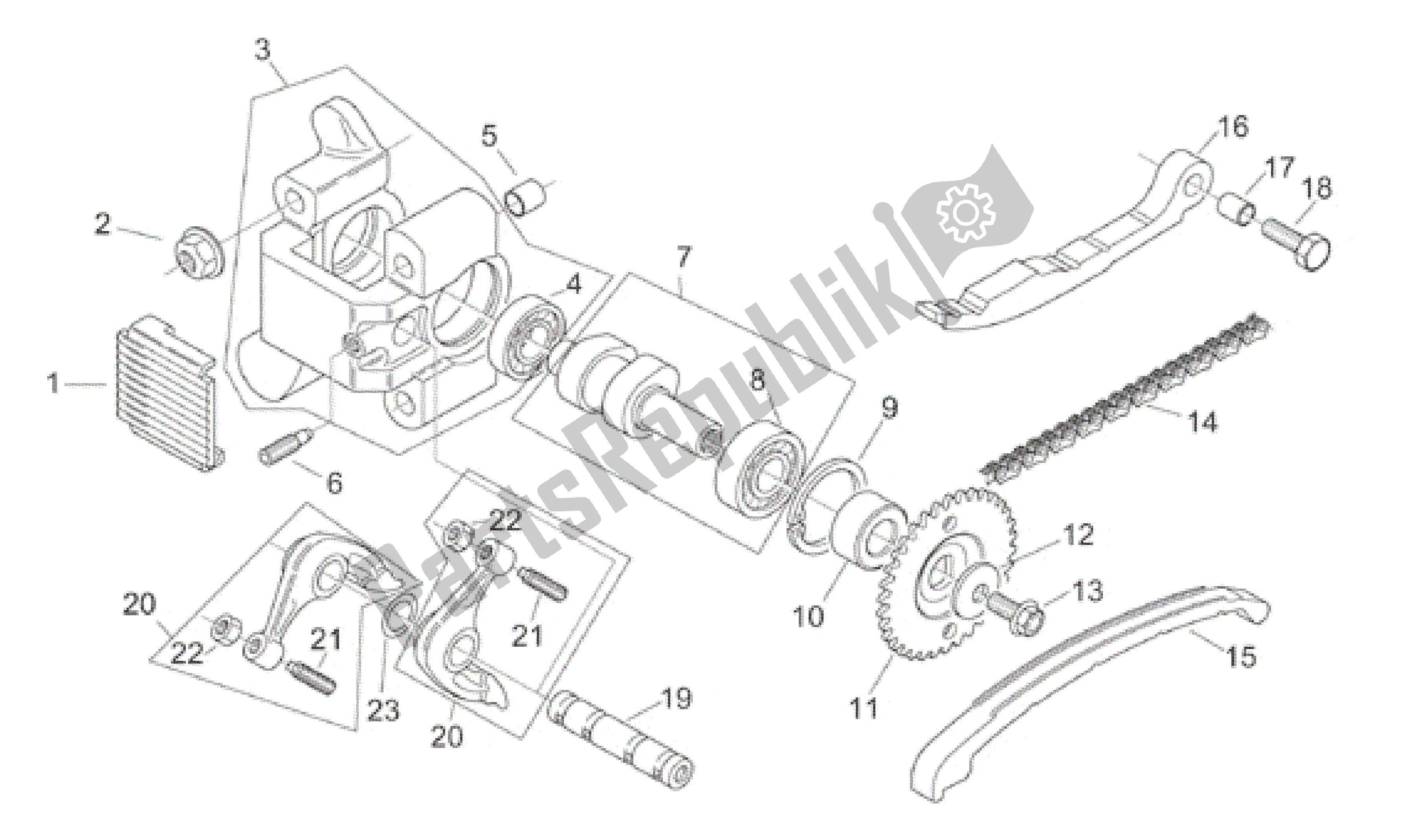 Toutes les pièces pour le Système De Chronométrage du Aprilia Habana 125 1999 - 2001