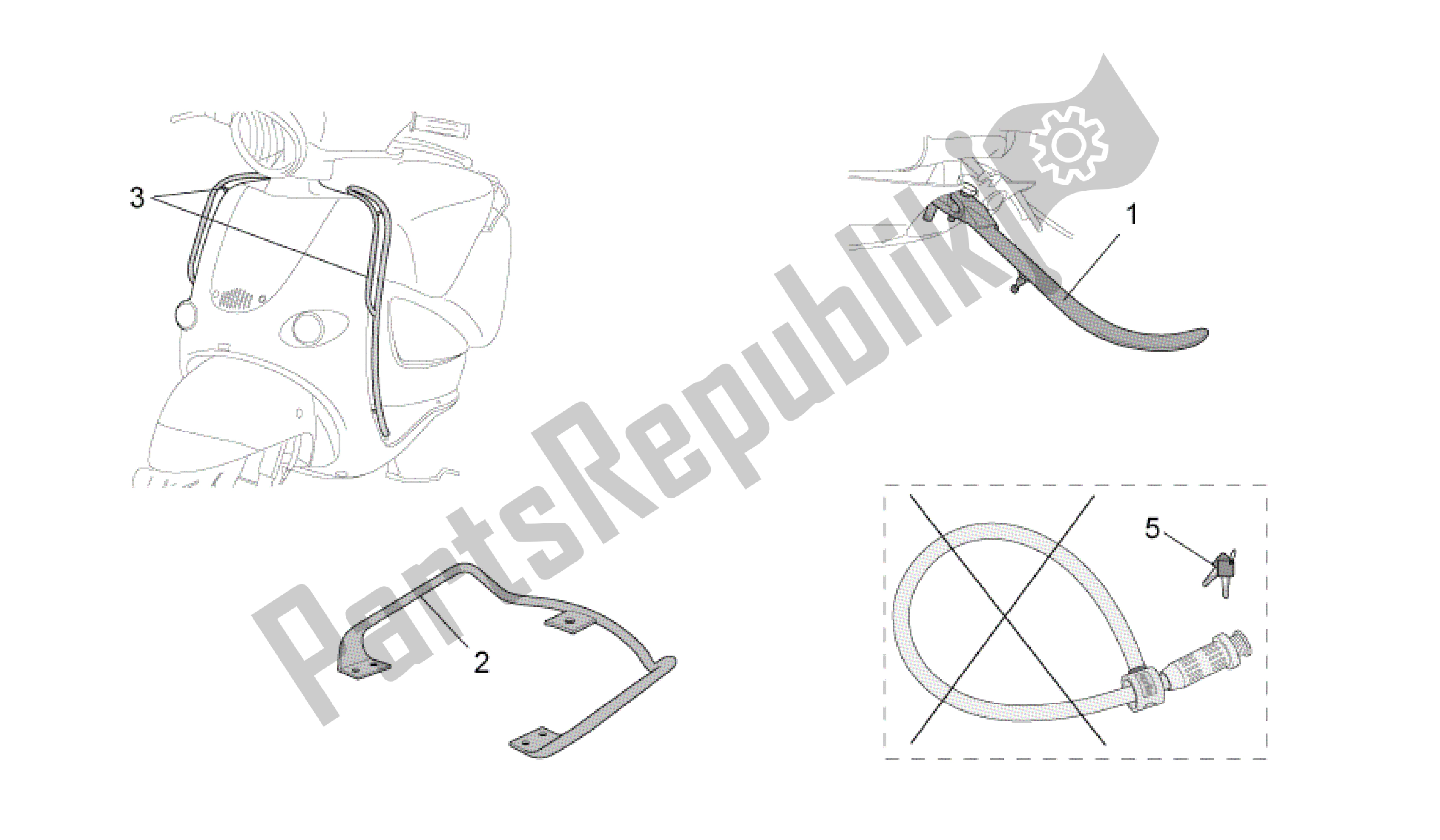 All parts for the Acc. - Various of the Aprilia Mojito 125 2003 - 2007