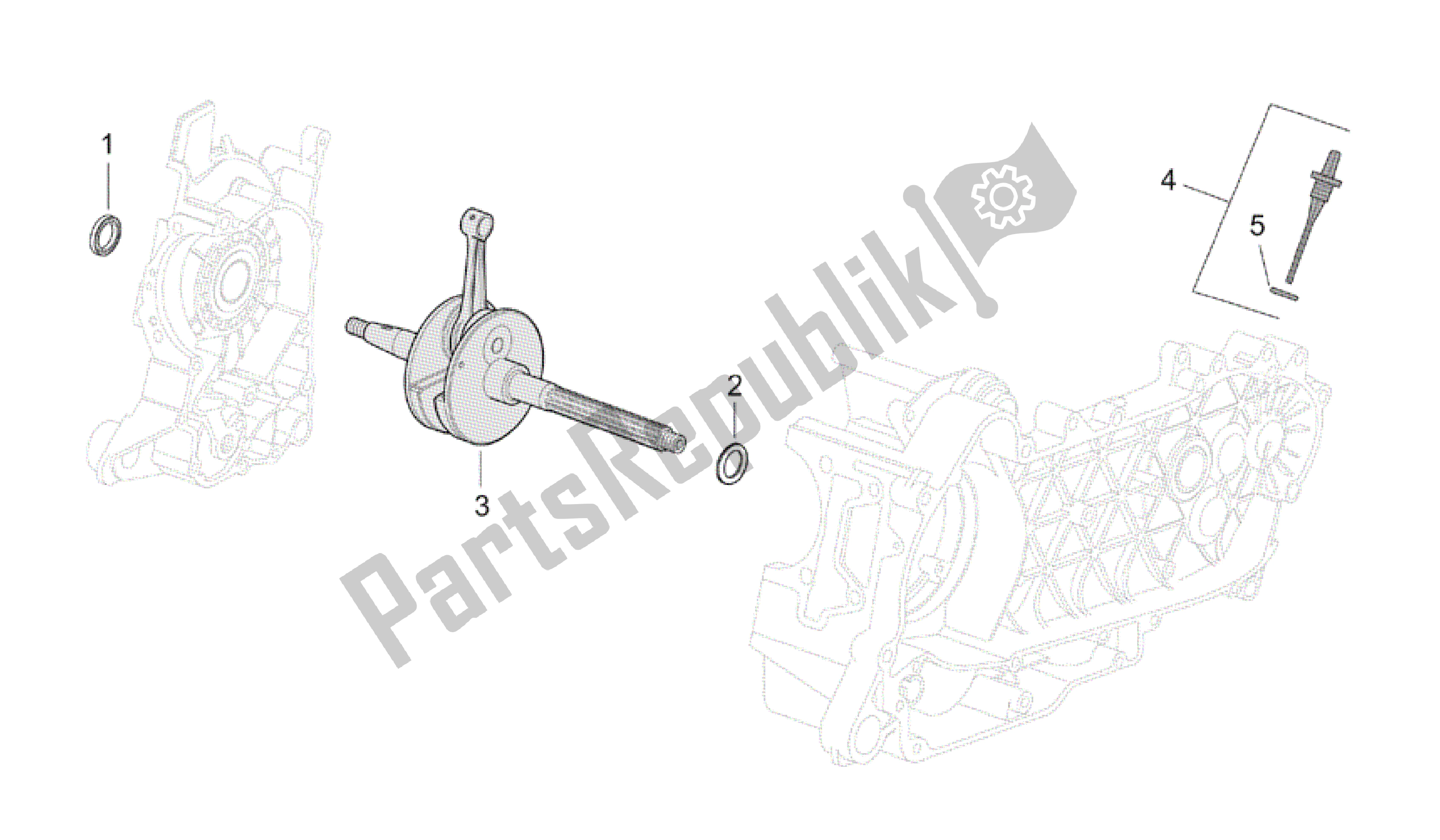 Tutte le parti per il Albero Di Trasmissione del Aprilia Mojito 125 2003 - 2007