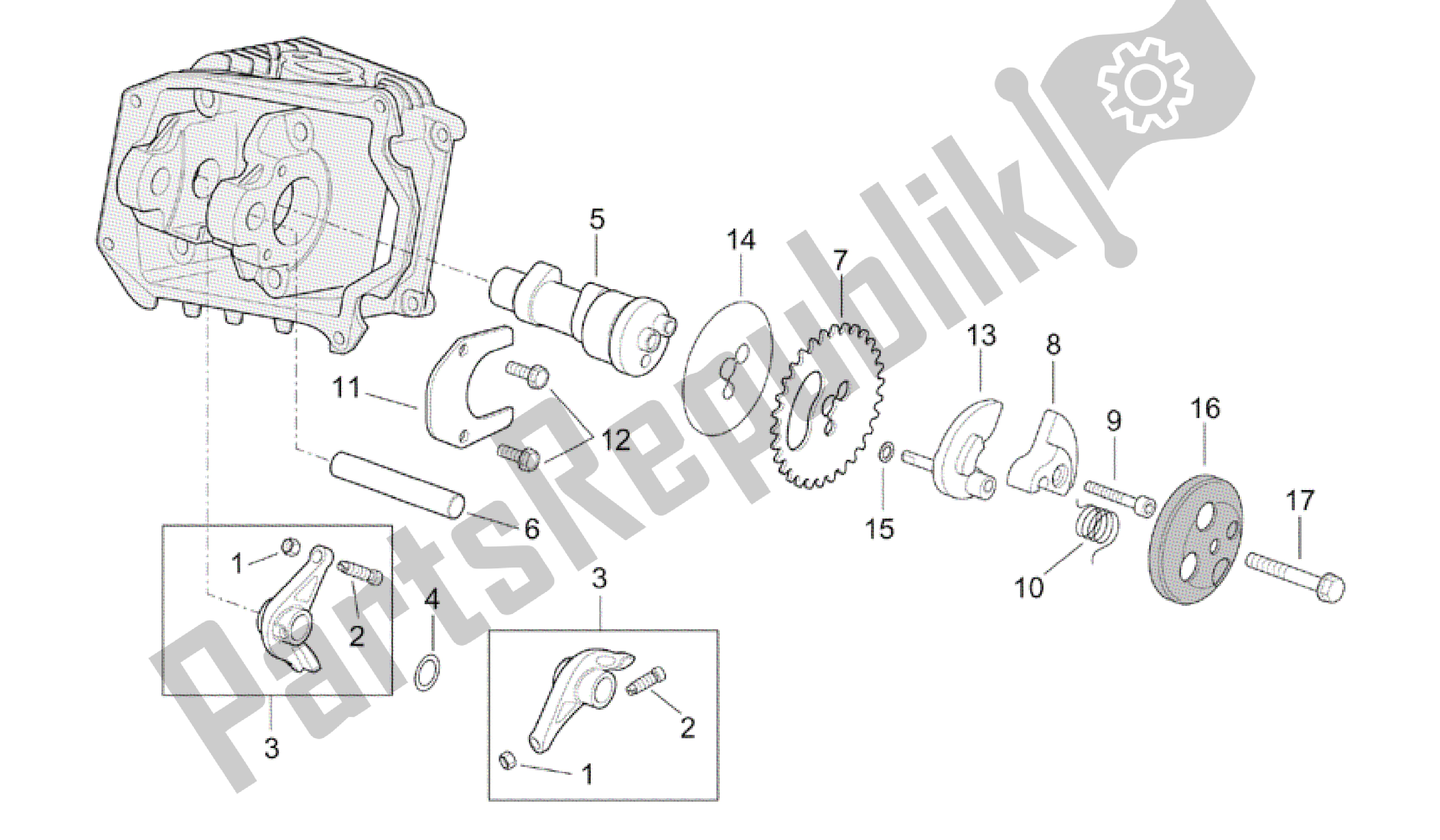 All parts for the Timing System of the Aprilia Mojito 125 2003 - 2007