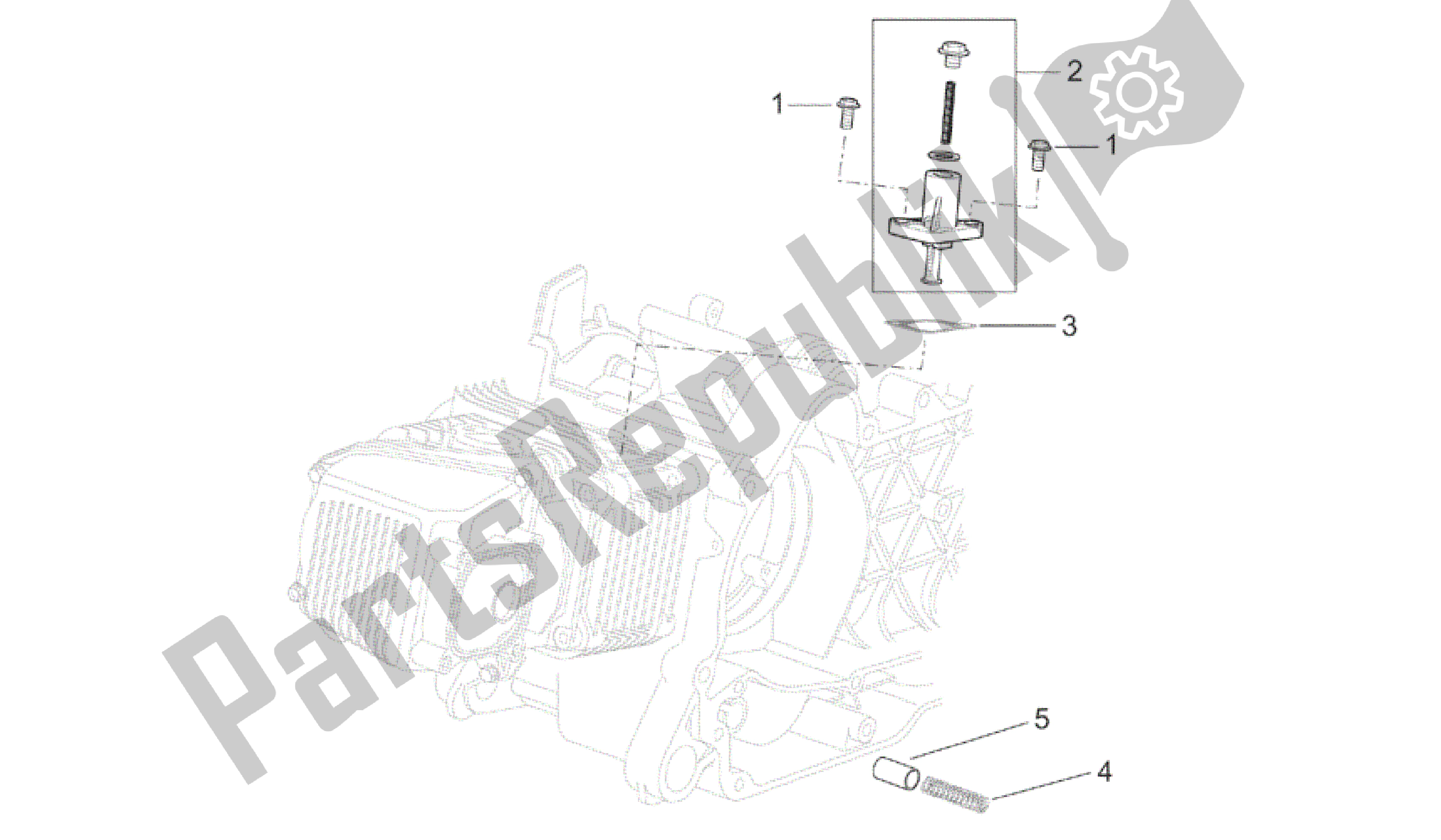 Tutte le parti per il Tendicatena del Aprilia Mojito 125 2003 - 2007