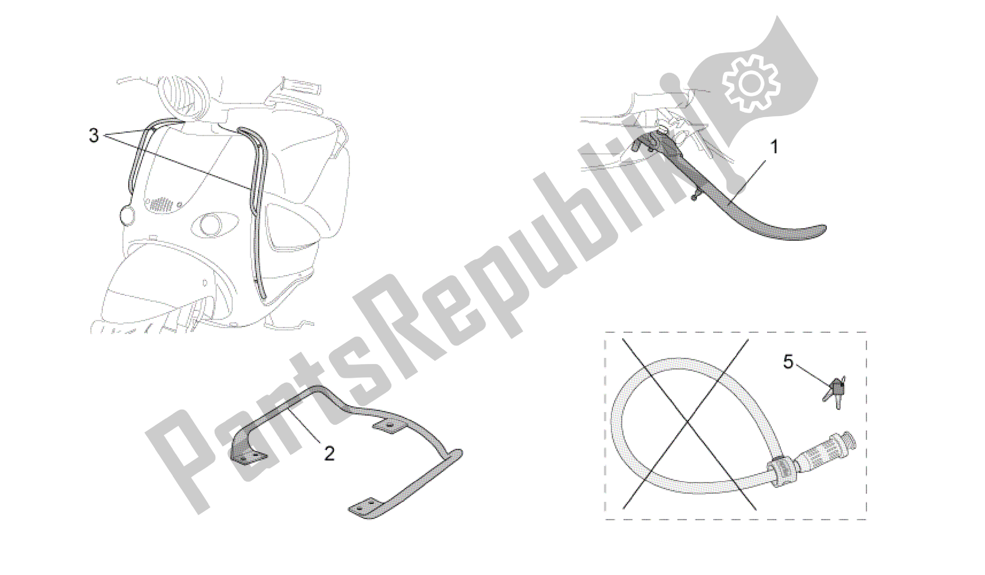 All parts for the Acc. - Various of the Aprilia Mojito 150 2003 - 2007