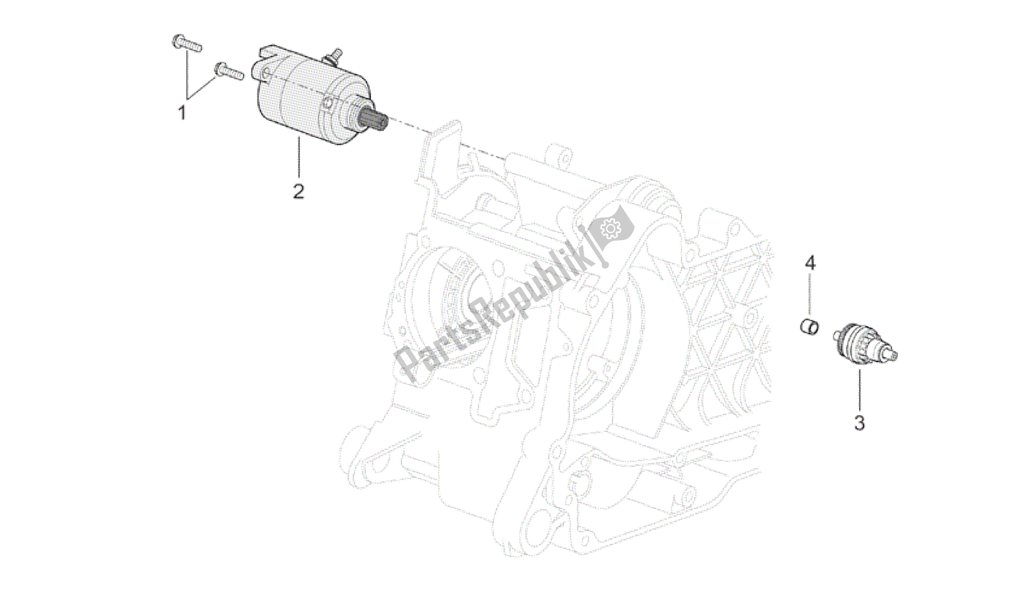 All parts for the Starter Motor - Ignition Unit of the Aprilia Mojito 125 2003 - 2007