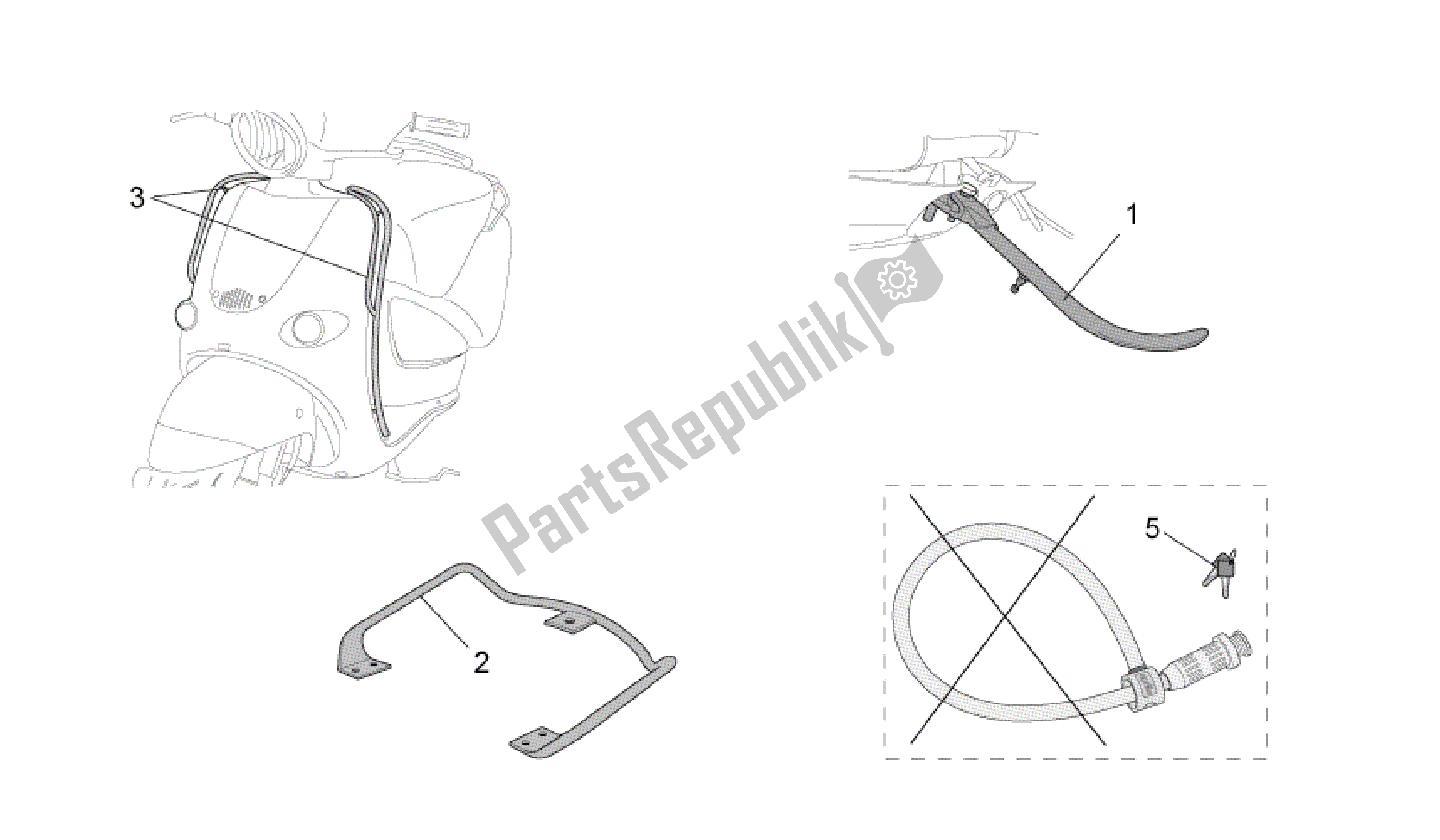 All parts for the Acc. - Various of the Aprilia Mojito 125 2003 - 2007