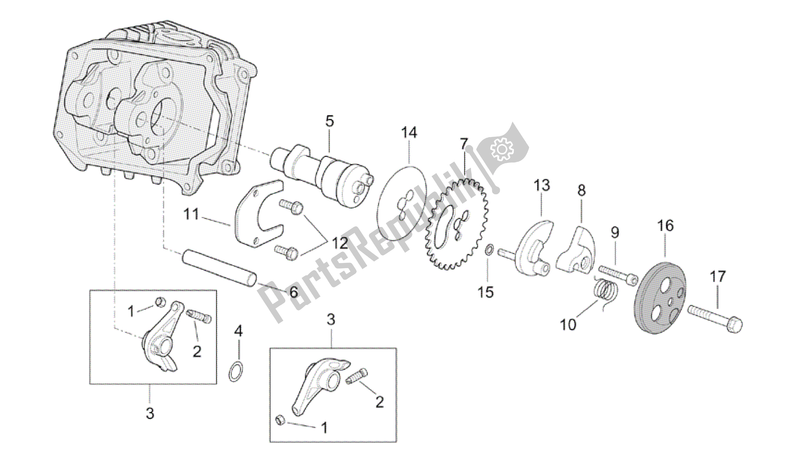 Toutes les pièces pour le Système De Chronométrage du Aprilia Mojito 125 2003 - 2007