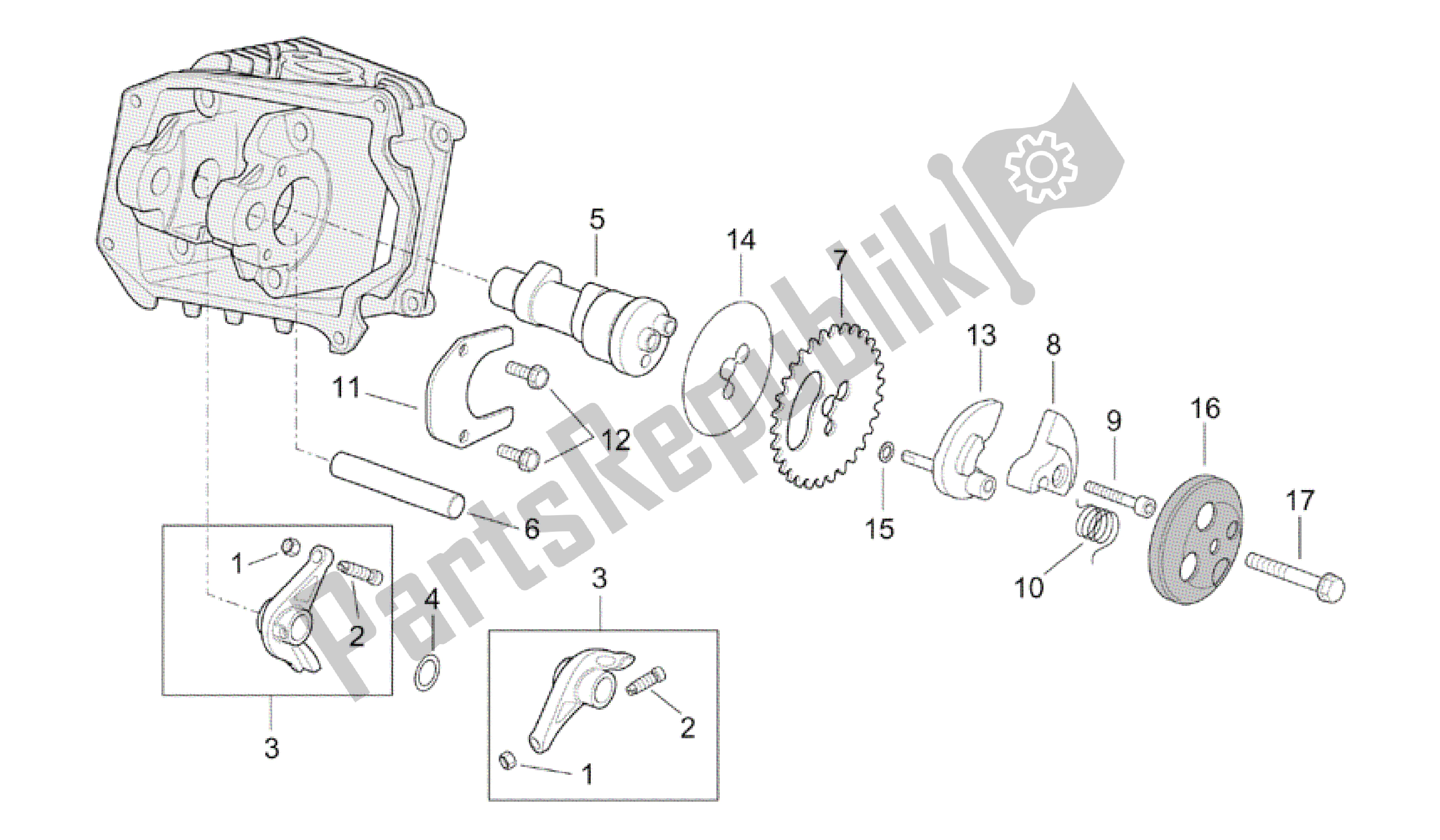 All parts for the Timing System of the Aprilia Mojito 150 2003 - 2007