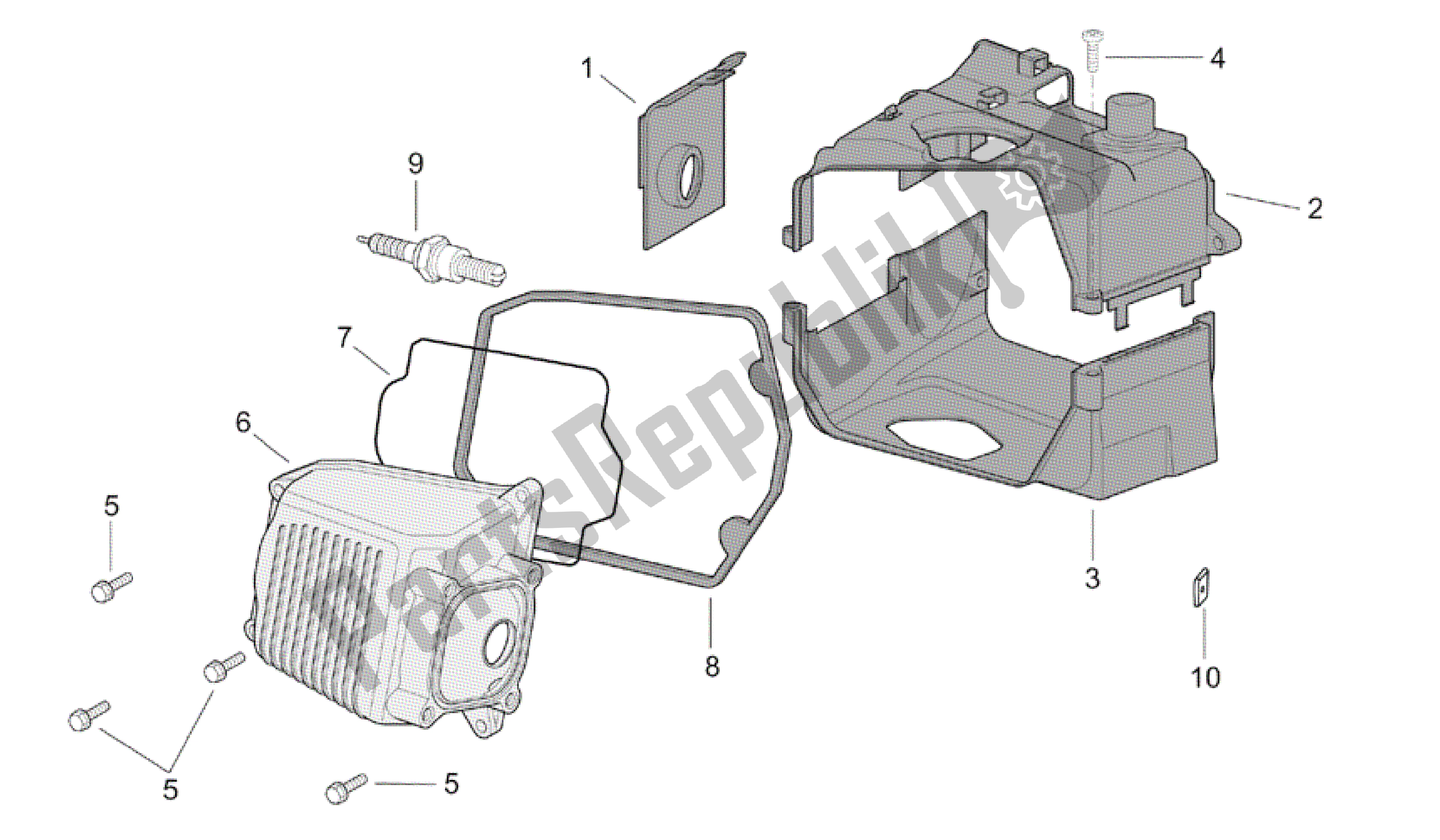 Toutes les pièces pour le Couverture De Tête du Aprilia Mojito 150 2003 - 2007