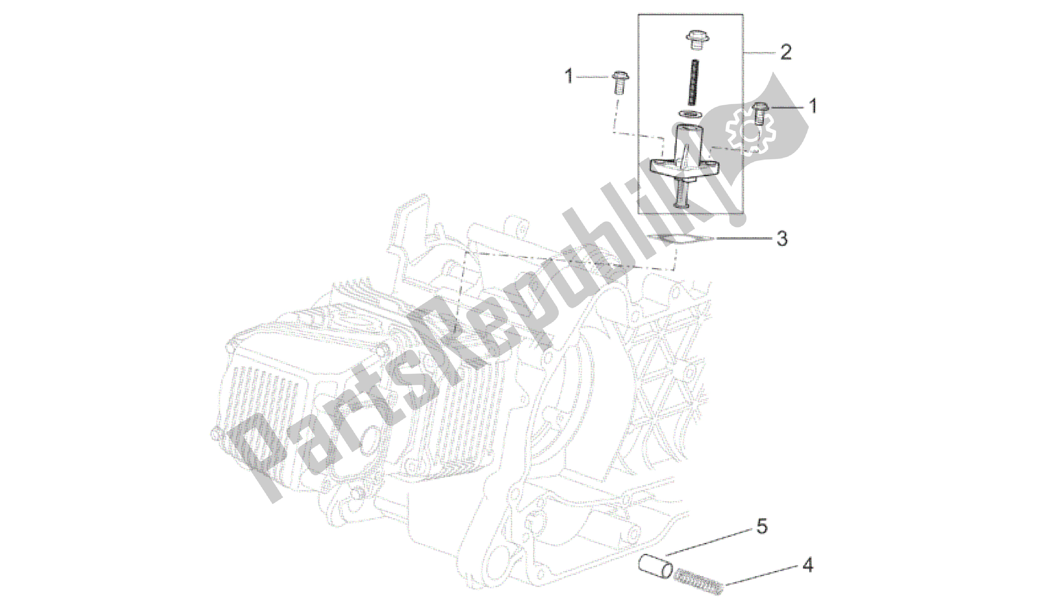 Tutte le parti per il Tendicatena del Aprilia Mojito 150 2003 - 2007