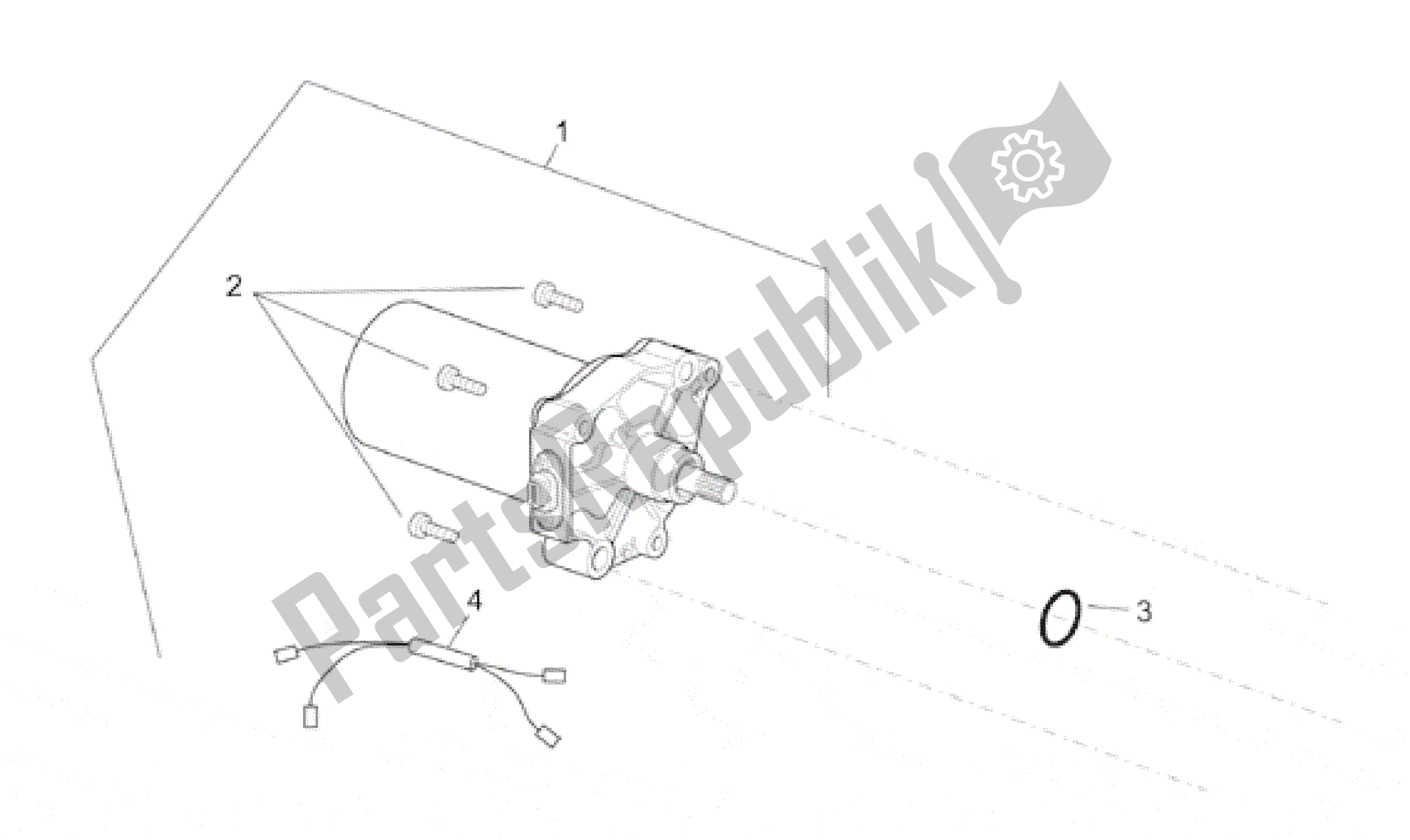 All parts for the Starter Motor of the Aprilia SR 125 1999 - 2001