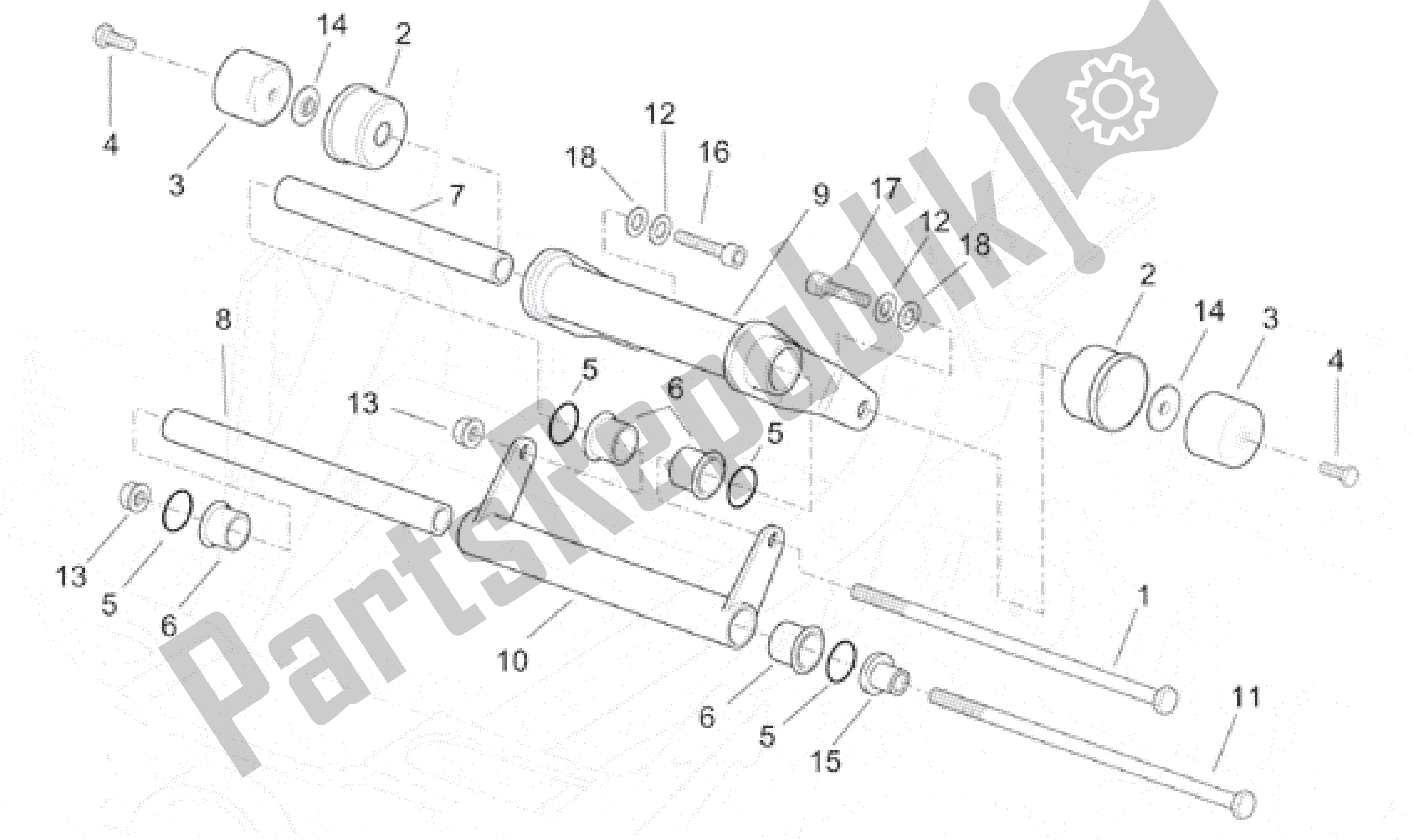 Toutes les pièces pour le Bielle du Aprilia SR 125 1999 - 2001