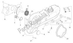 Clutch side cover - K-start assy.gear