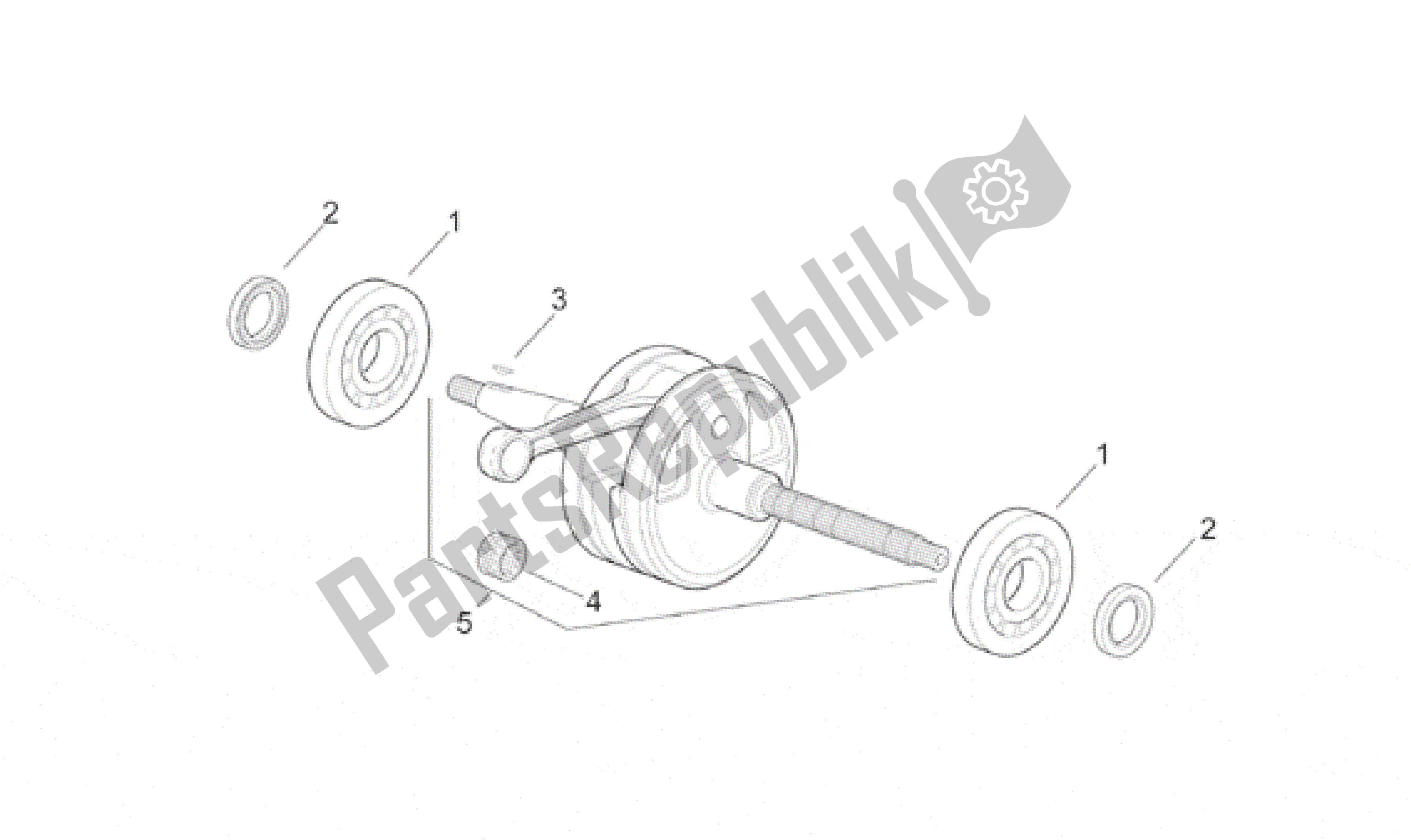 Toutes les pièces pour le Arbre De Transmission du Aprilia SR 150 1999 - 2001