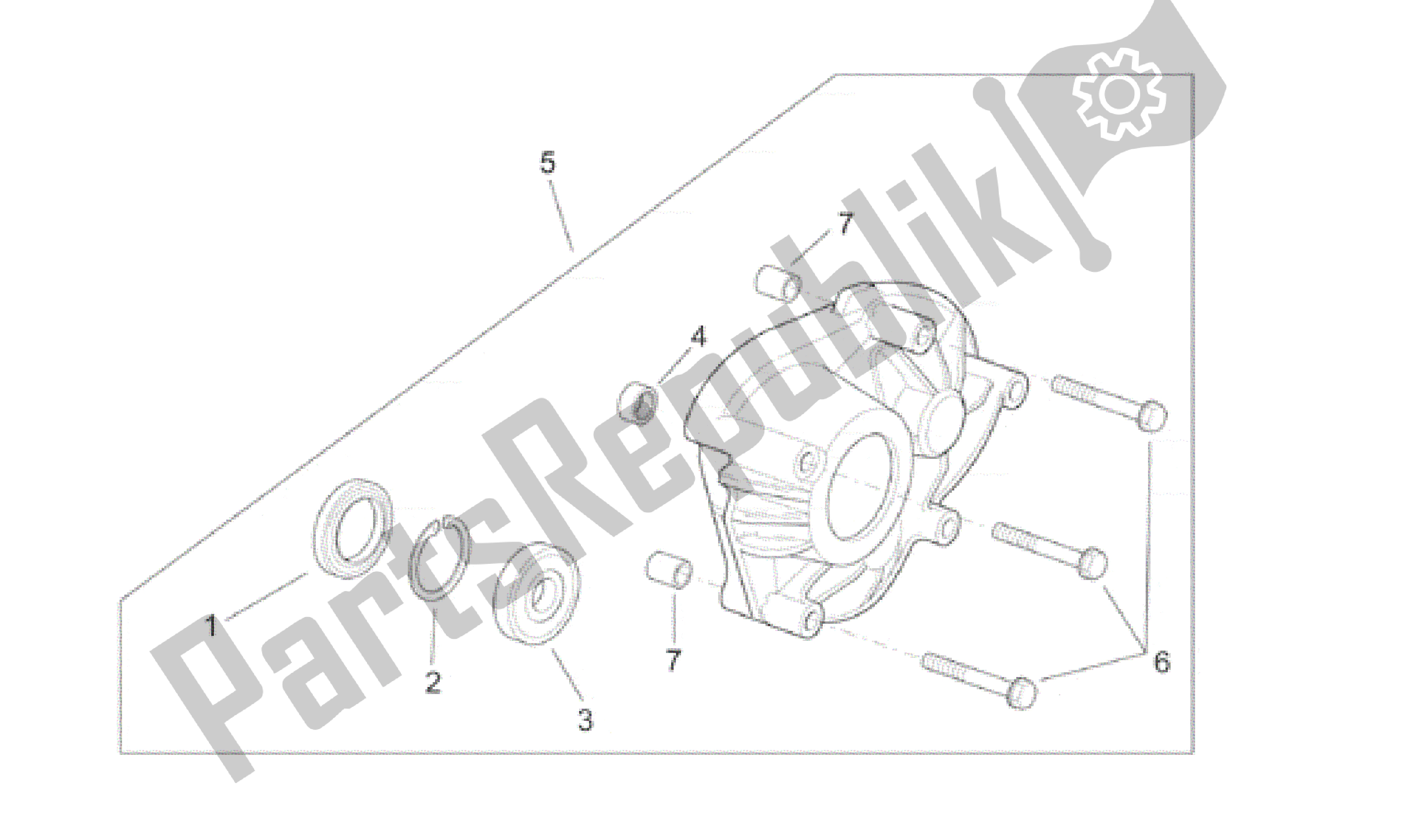 Todas as partes de Capa De Transmissão do Aprilia SR 150 1999 - 2001