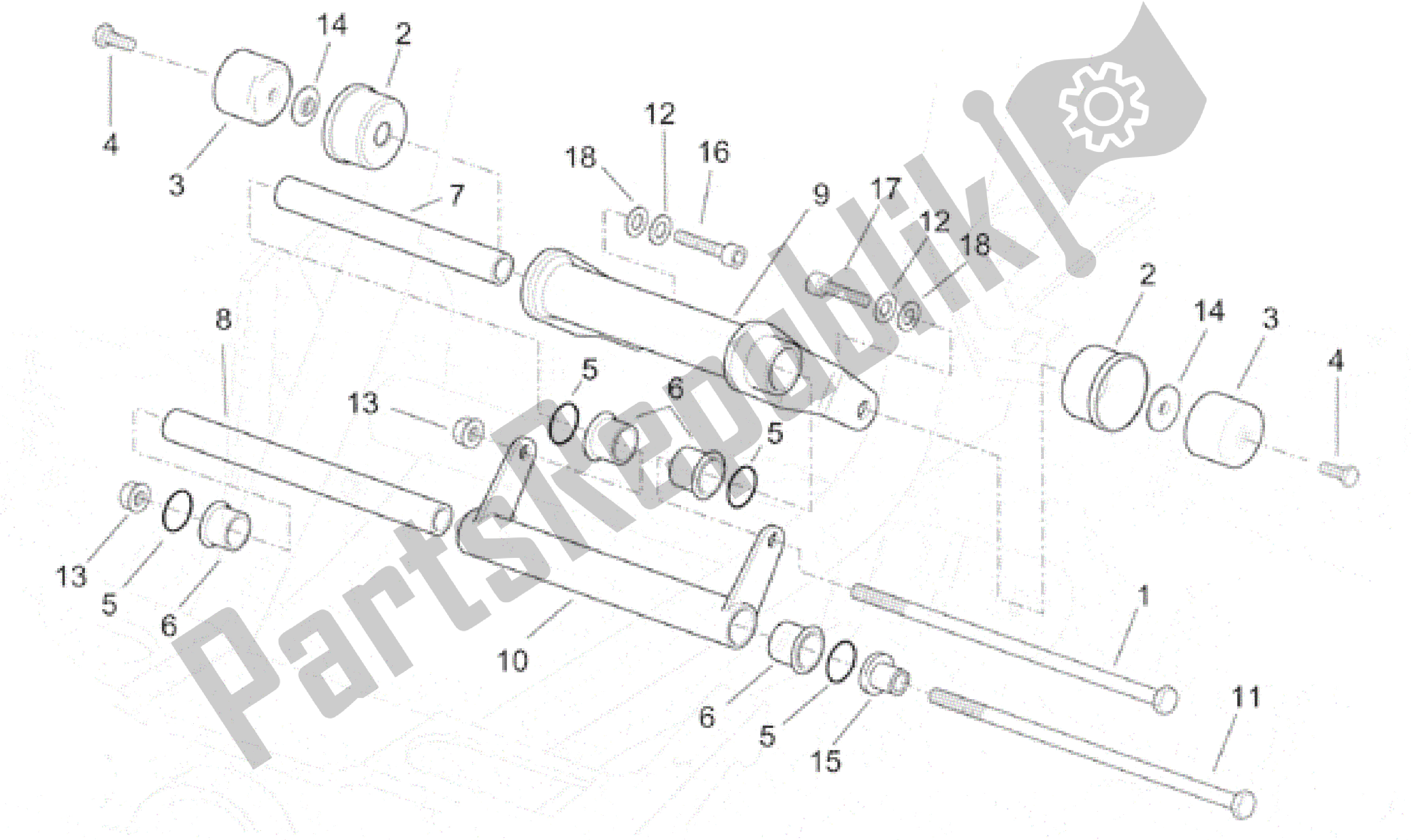 All parts for the Connecting Rod of the Aprilia SR 150 1999 - 2001
