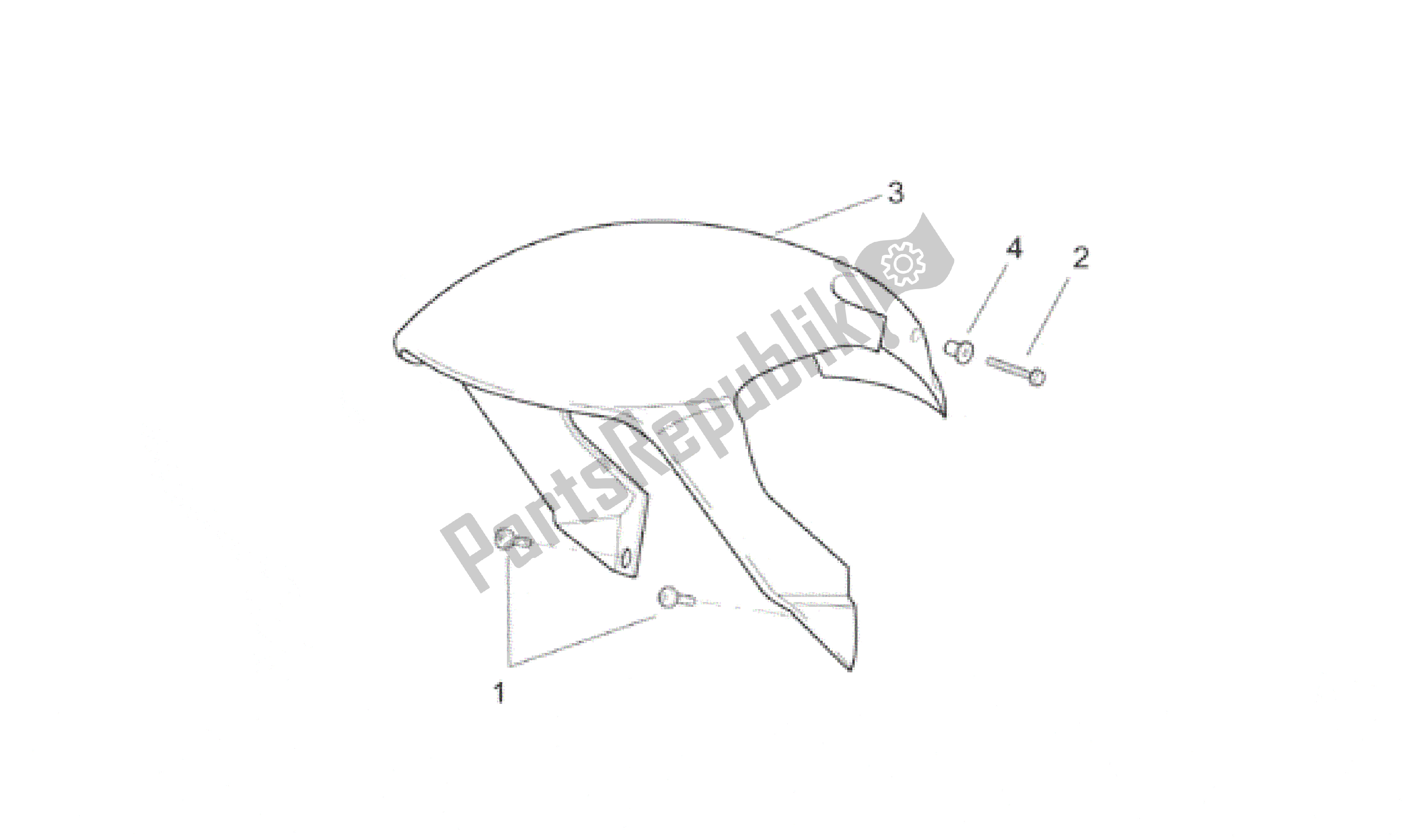 All parts for the Front Body - Mudguard of the Aprilia SR 150 1999 - 2001