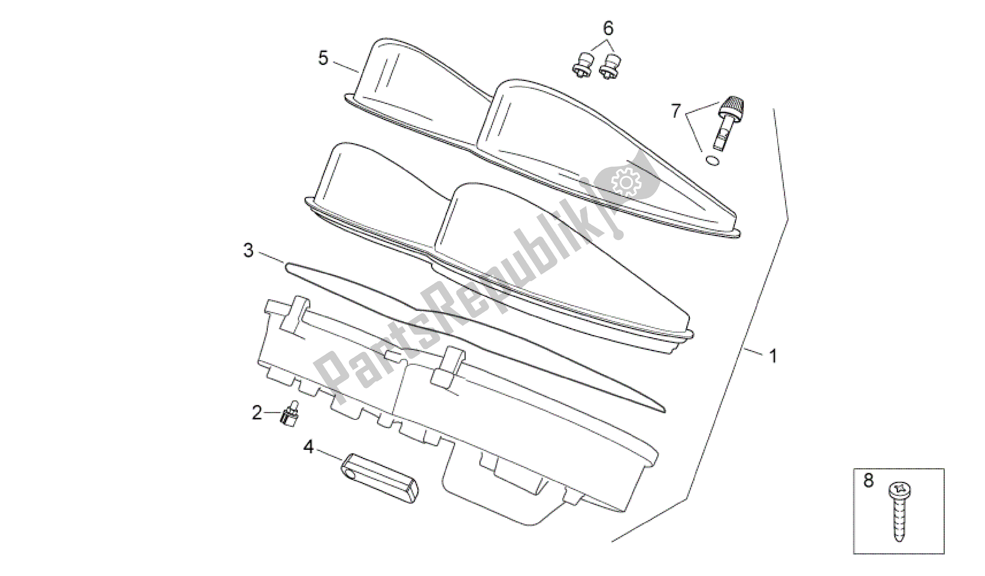 Toutes les pièces pour le Salpicadero du Aprilia Atlantic 125 2010 - 2011