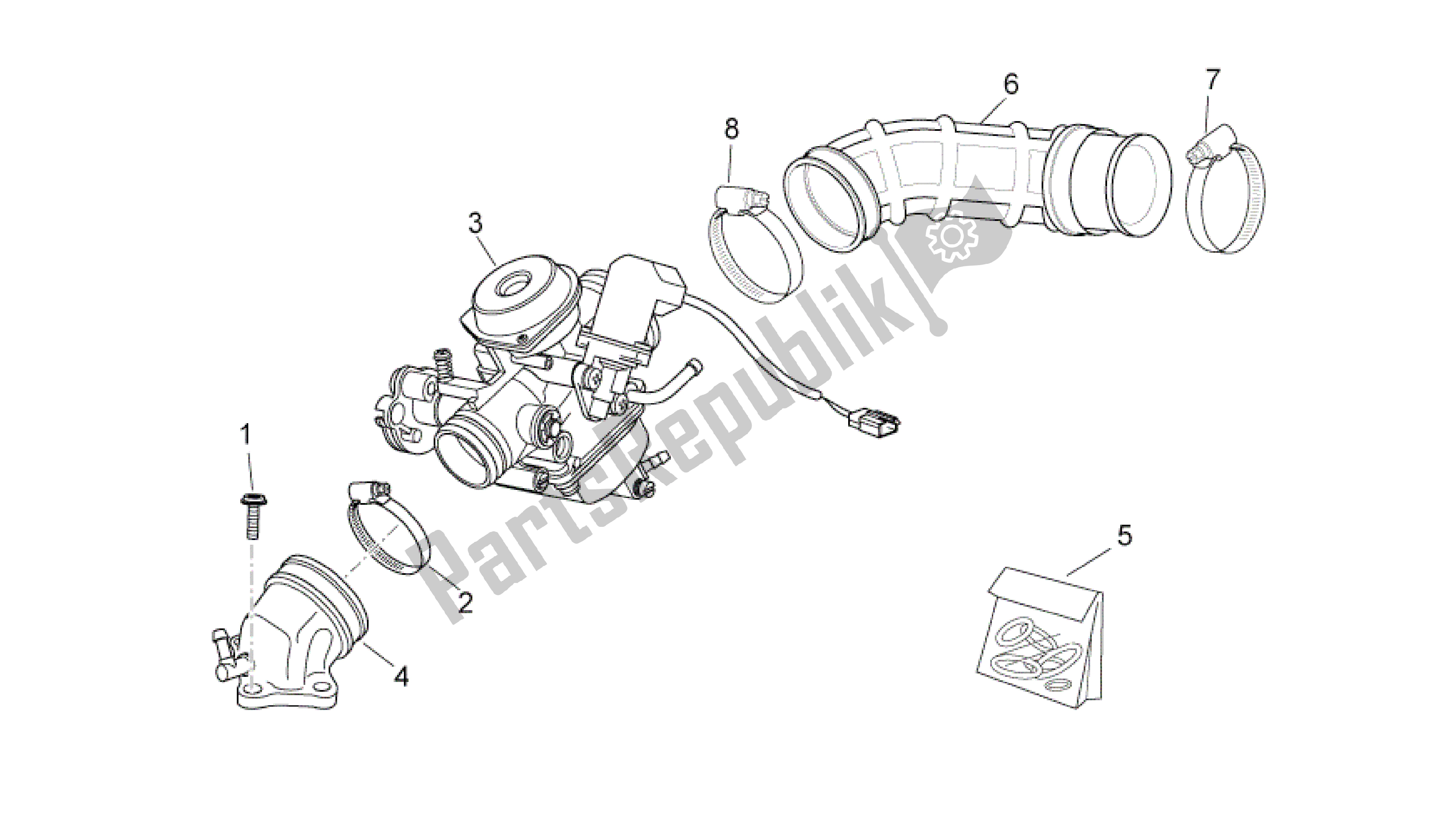 Toutes les pièces pour le Carburador I du Aprilia Atlantic 125 2010 - 2011