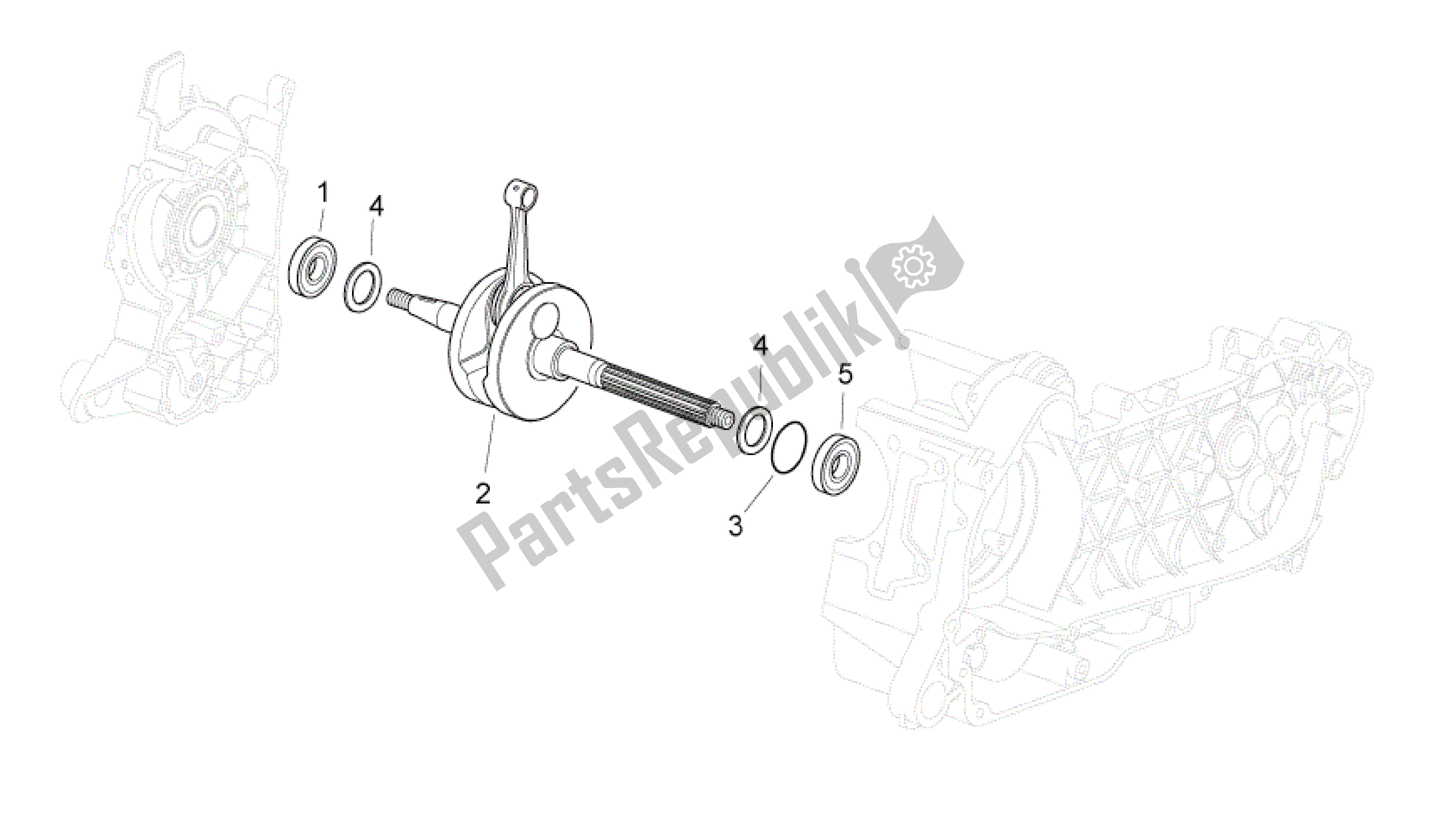 Toutes les pièces pour le CigÜeÑal du Aprilia Atlantic 125 2010 - 2011