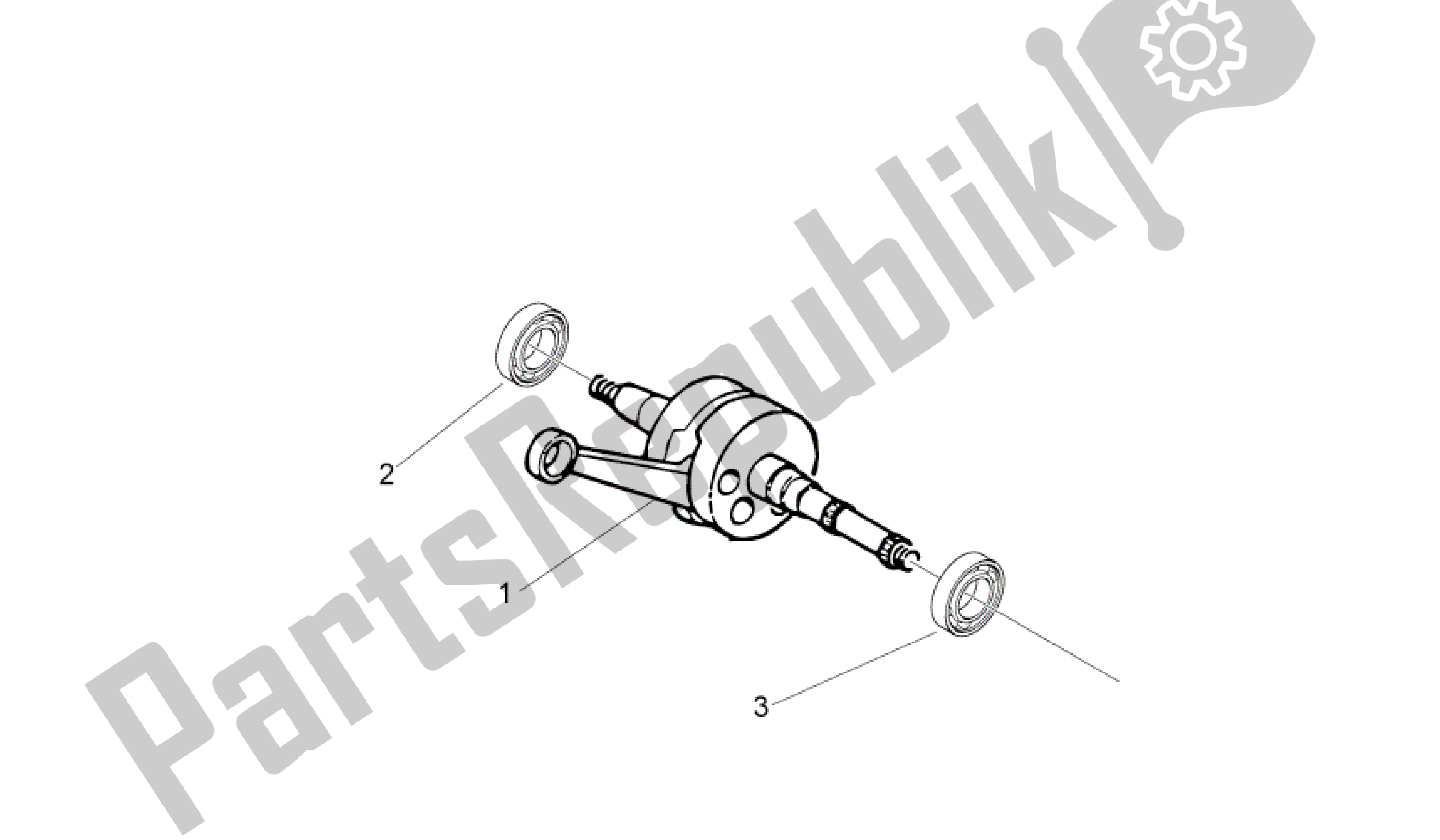 All parts for the Drive Shaft of the Aprilia Sport City 50 2008 - 2010
