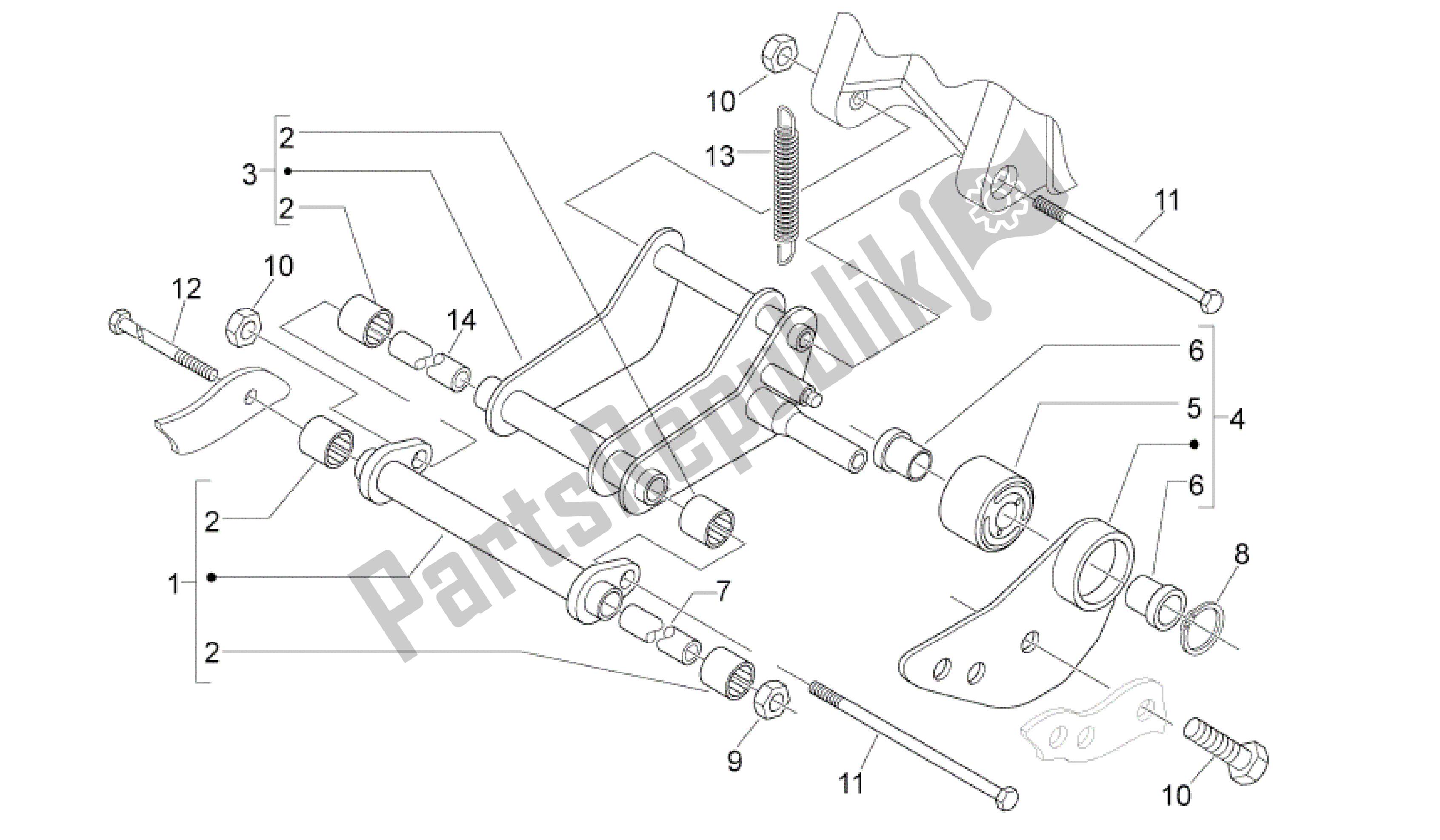 All parts for the Connecting Rod of the Aprilia Sport City 125 2008 - 2010