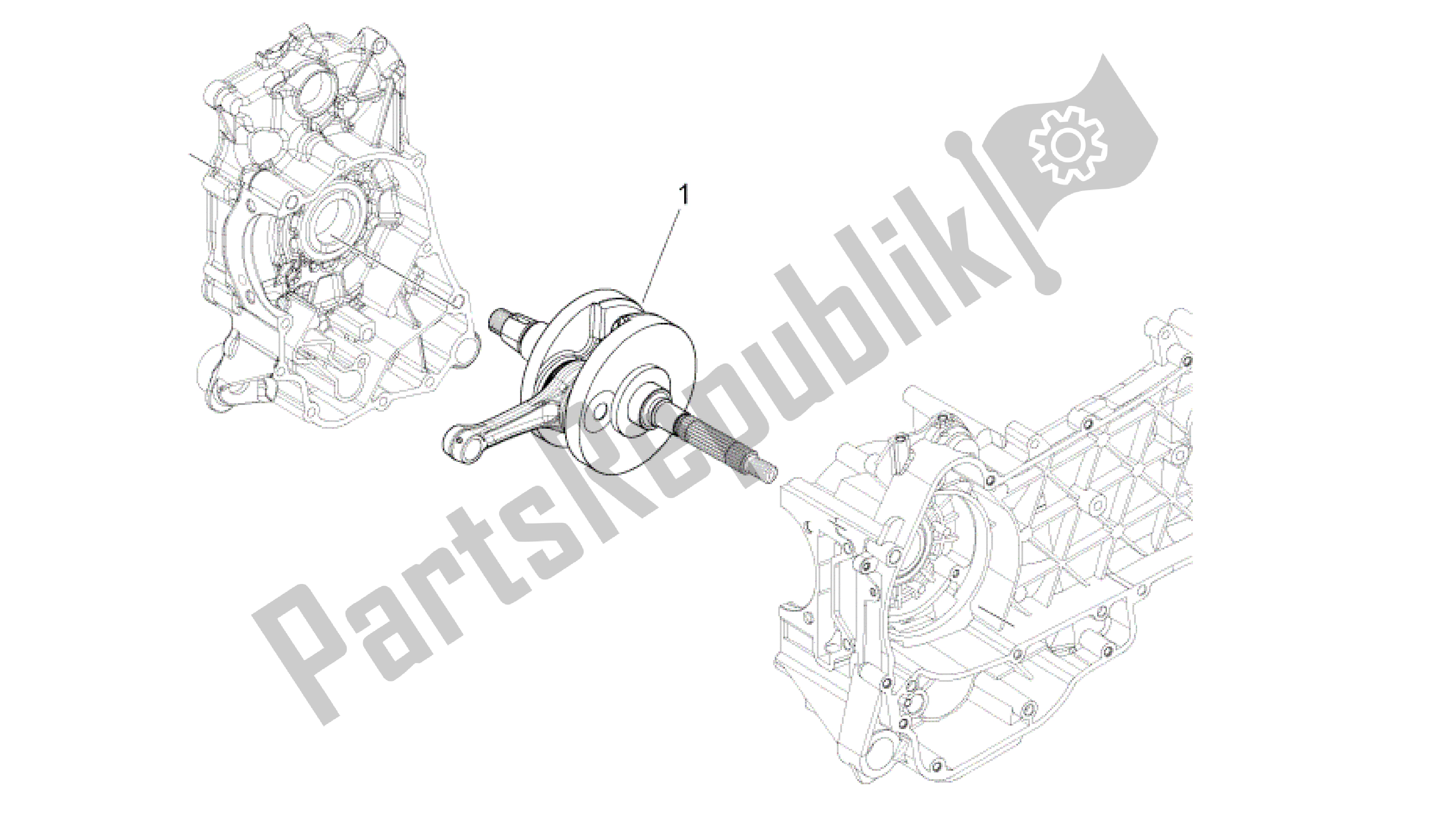 All parts for the Drive Shaft of the Aprilia Sport City 125 2008 - 2010