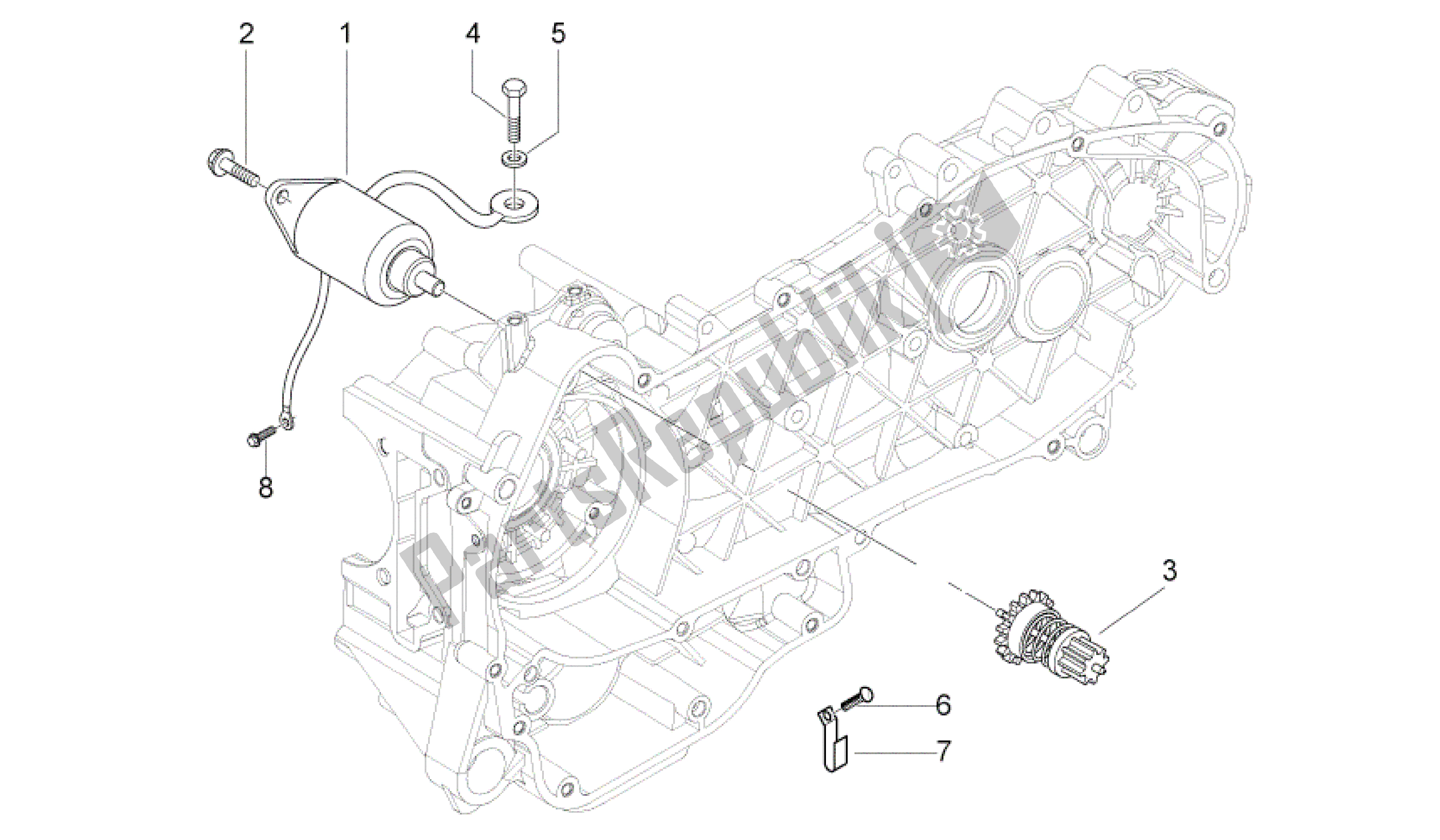 Toutes les pièces pour le Démarreur du Aprilia Sport City 125 2008 - 2010