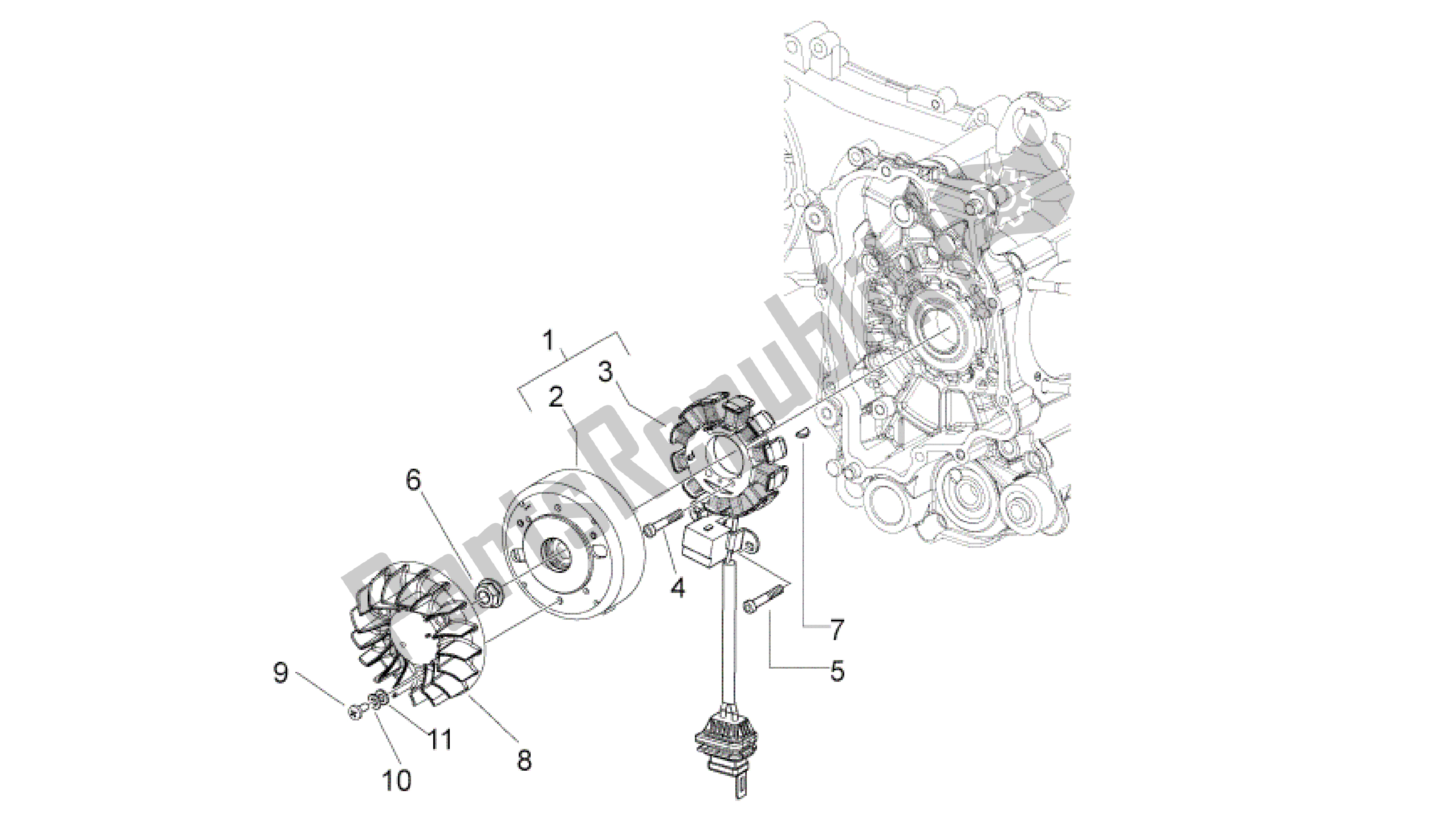 Todas las partes para Cdi Magneto Assy de Aprilia Sport City 125 2008 - 2010