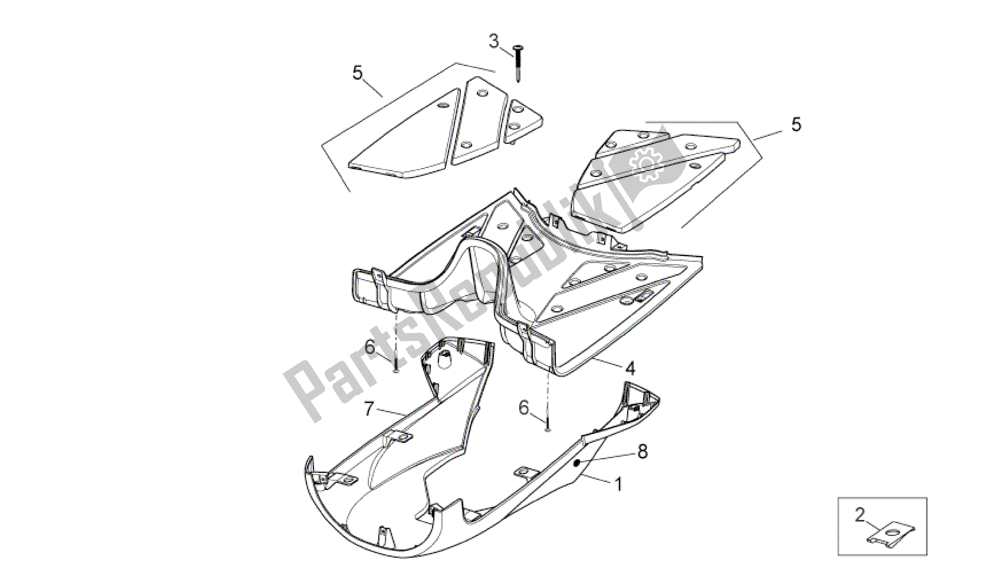 Toutes les pièces pour le Carrocería Central Ii du Aprilia Sport City 50 2008 - 2011