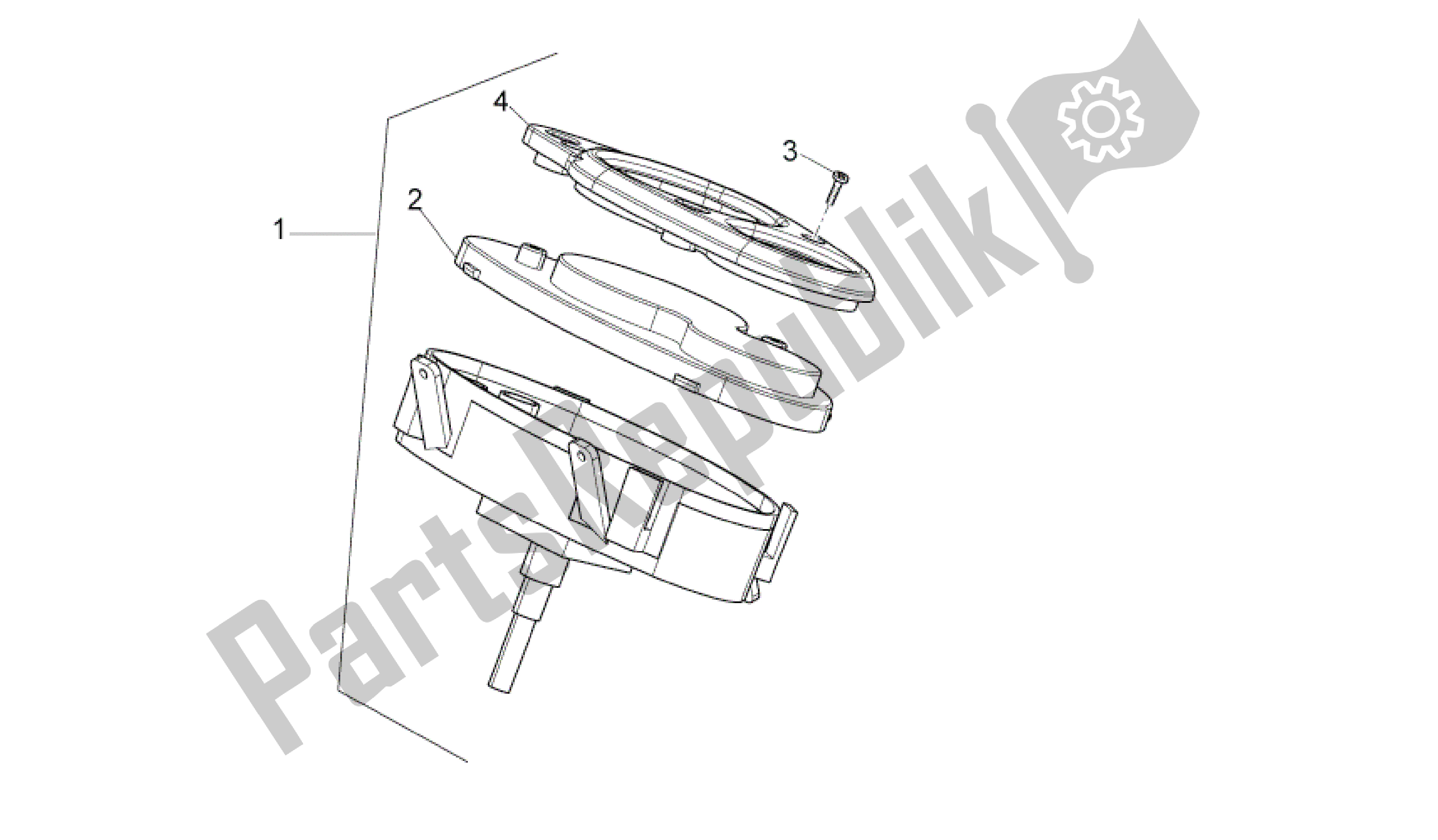 Toutes les pièces pour le Salpicadero du Aprilia Sport City 50 2008 - 2011