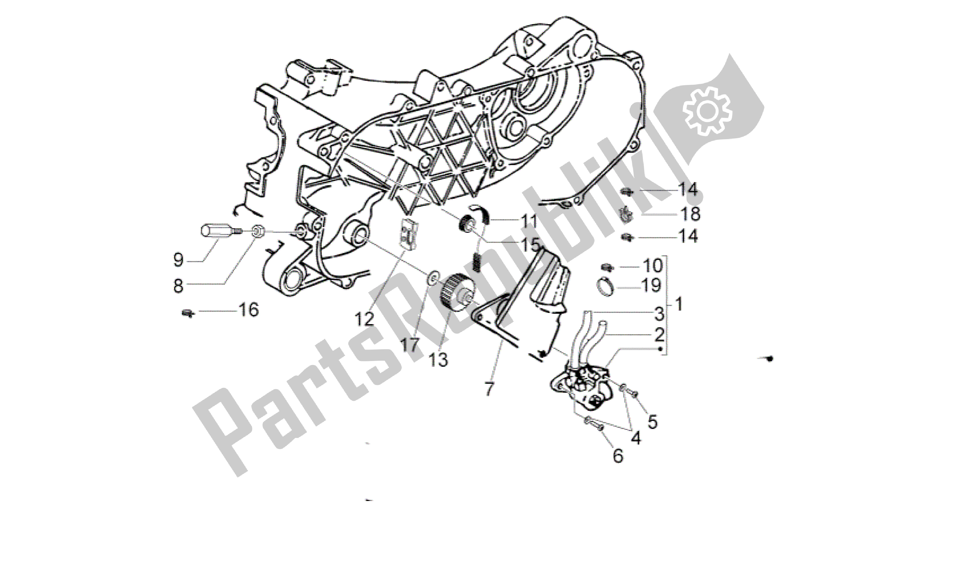 Todas as partes de Bomba Aceite do Aprilia Sport City 50 2008 - 2011