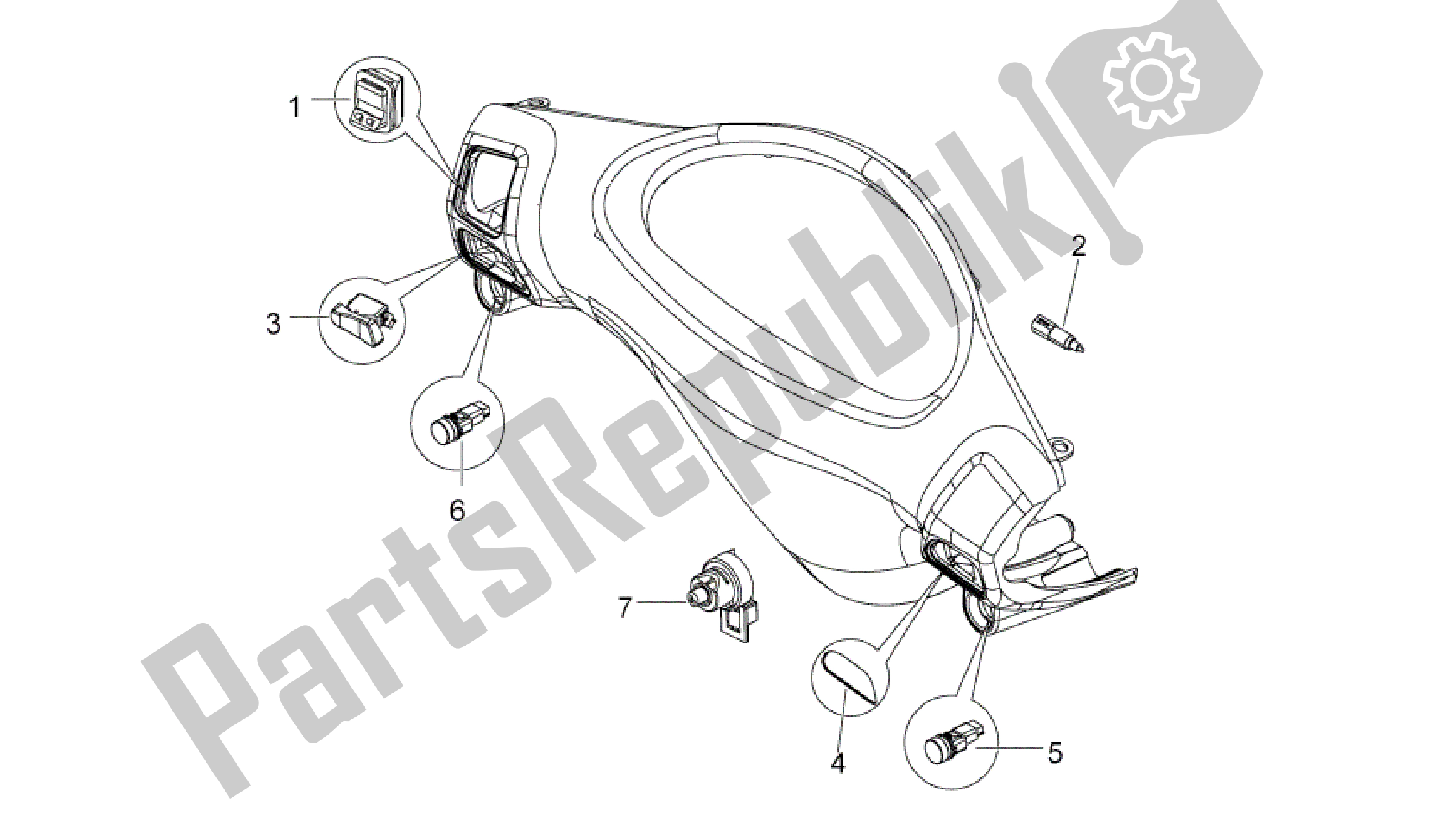 All parts for the Controls of the Aprilia Sport City 50 2011