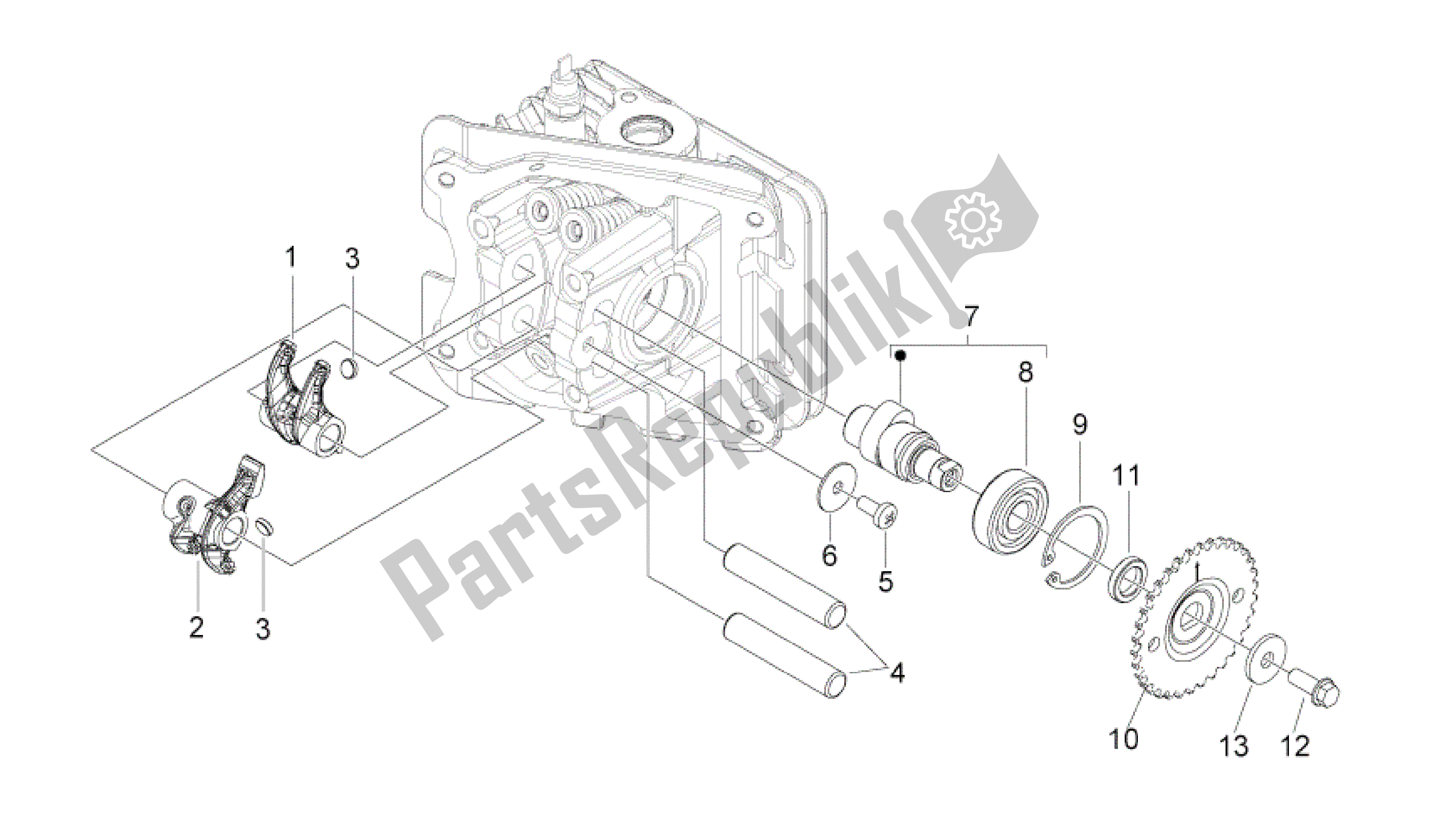 Toutes les pièces pour le Arbre à Cames du Aprilia Sport City 50 2011