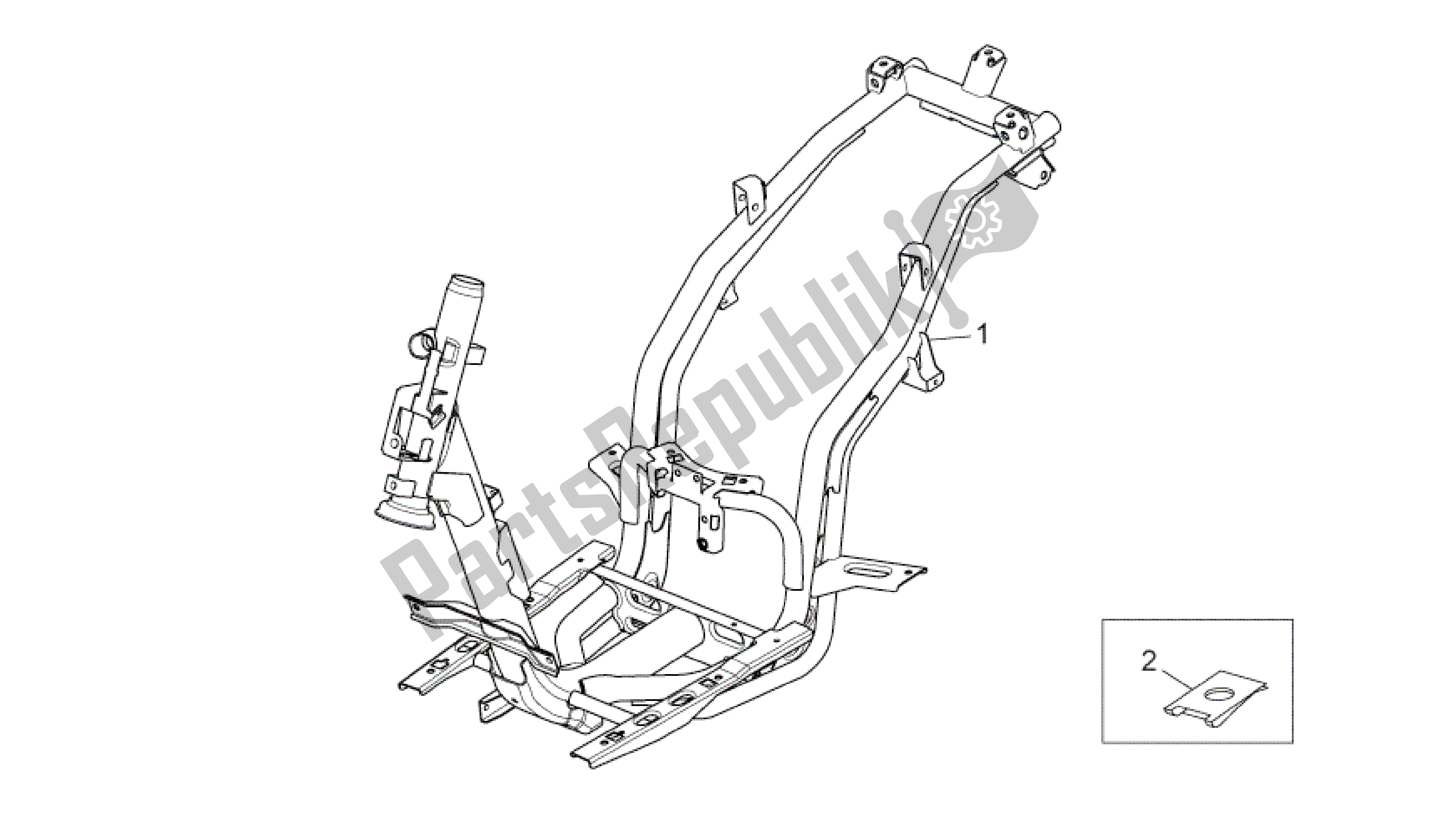 Toutes les pièces pour le Cadre du Aprilia Sport City 50 2011