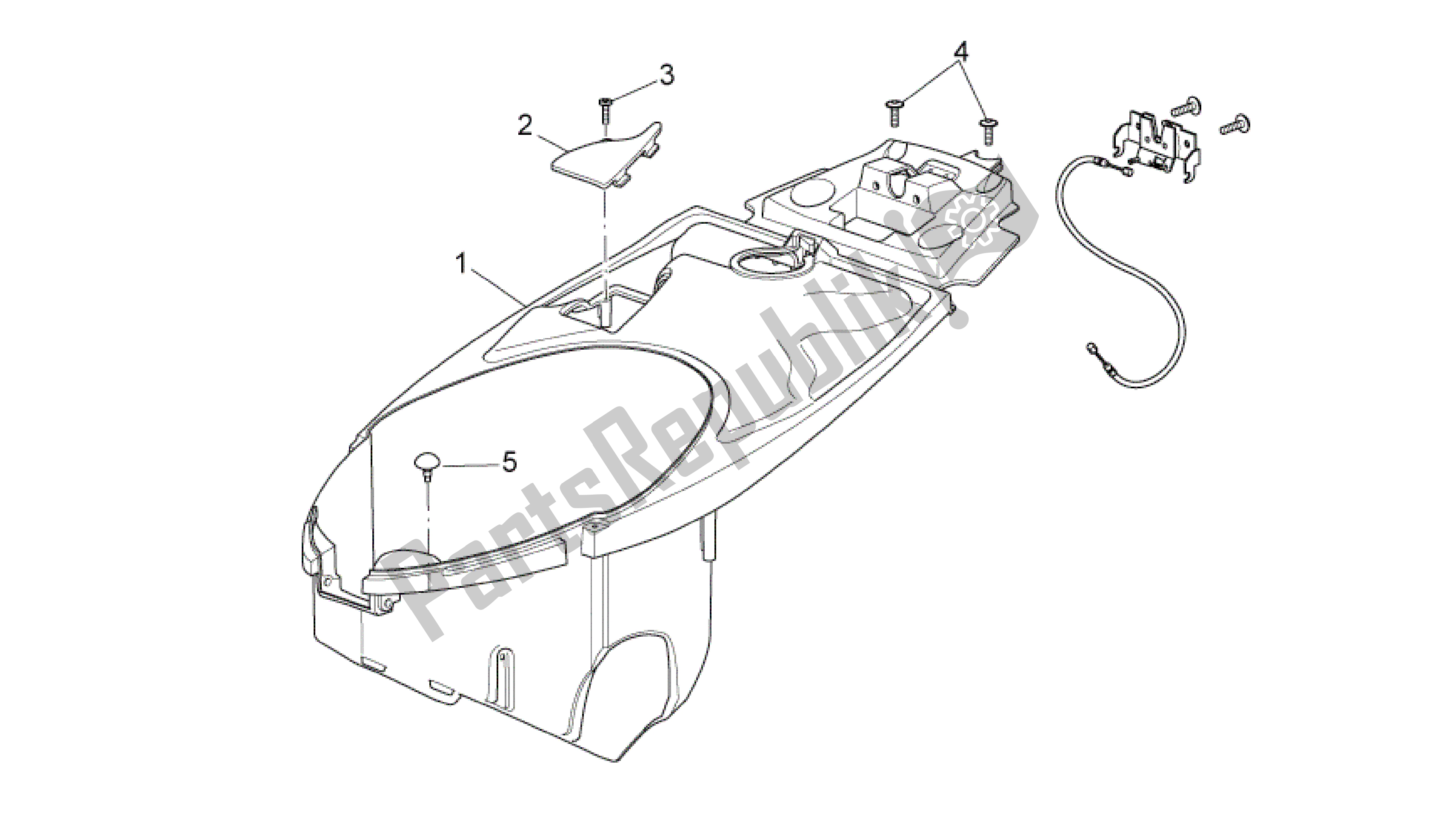 All parts for the Undersaddle of the Aprilia Sport City 250 2008 - 2010